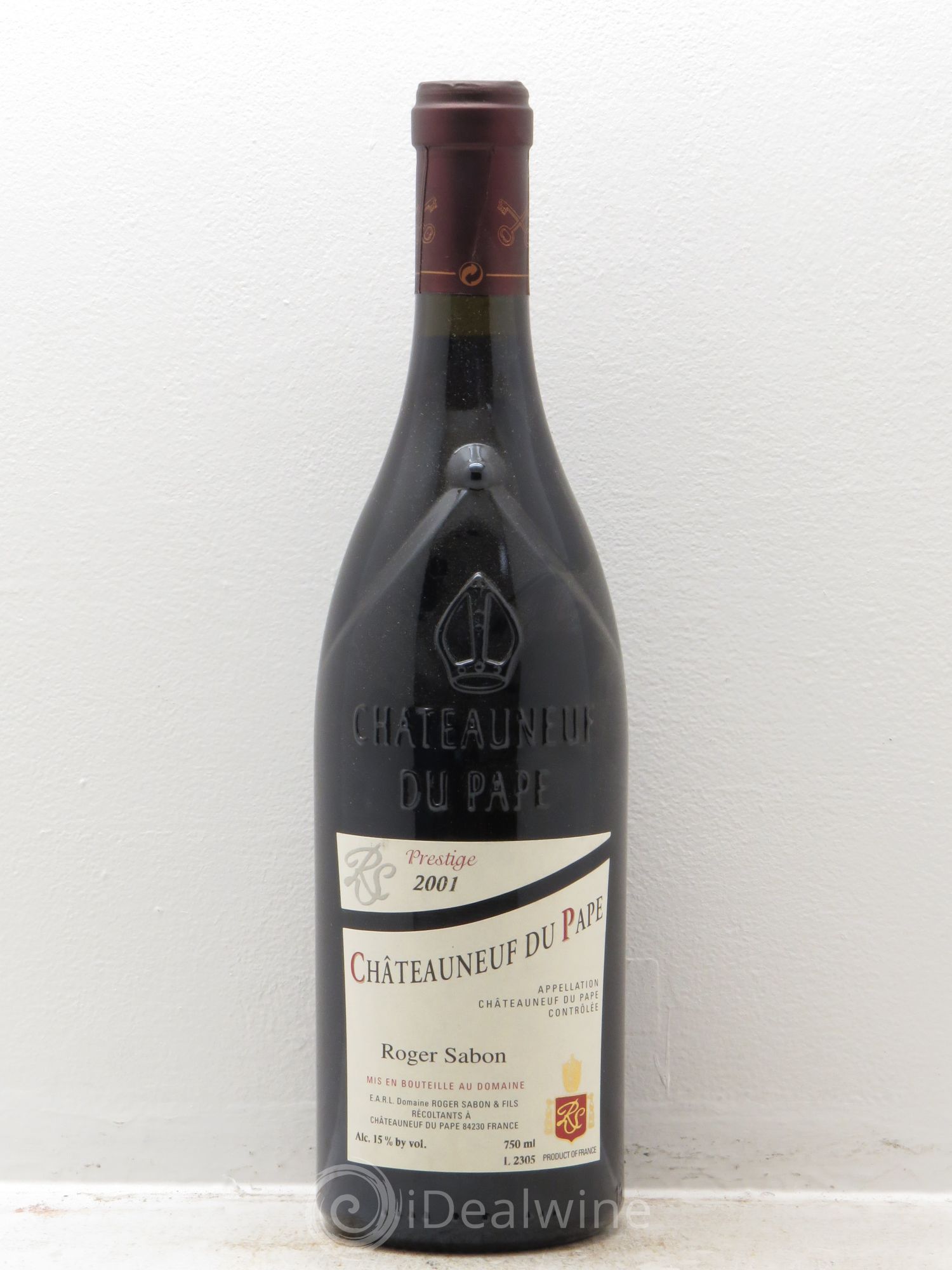 Châteauneuf-du-Pape Cuvée Prestige Roger Sabon (Domaine) 2001 - Lot de 1 bouteille - 0