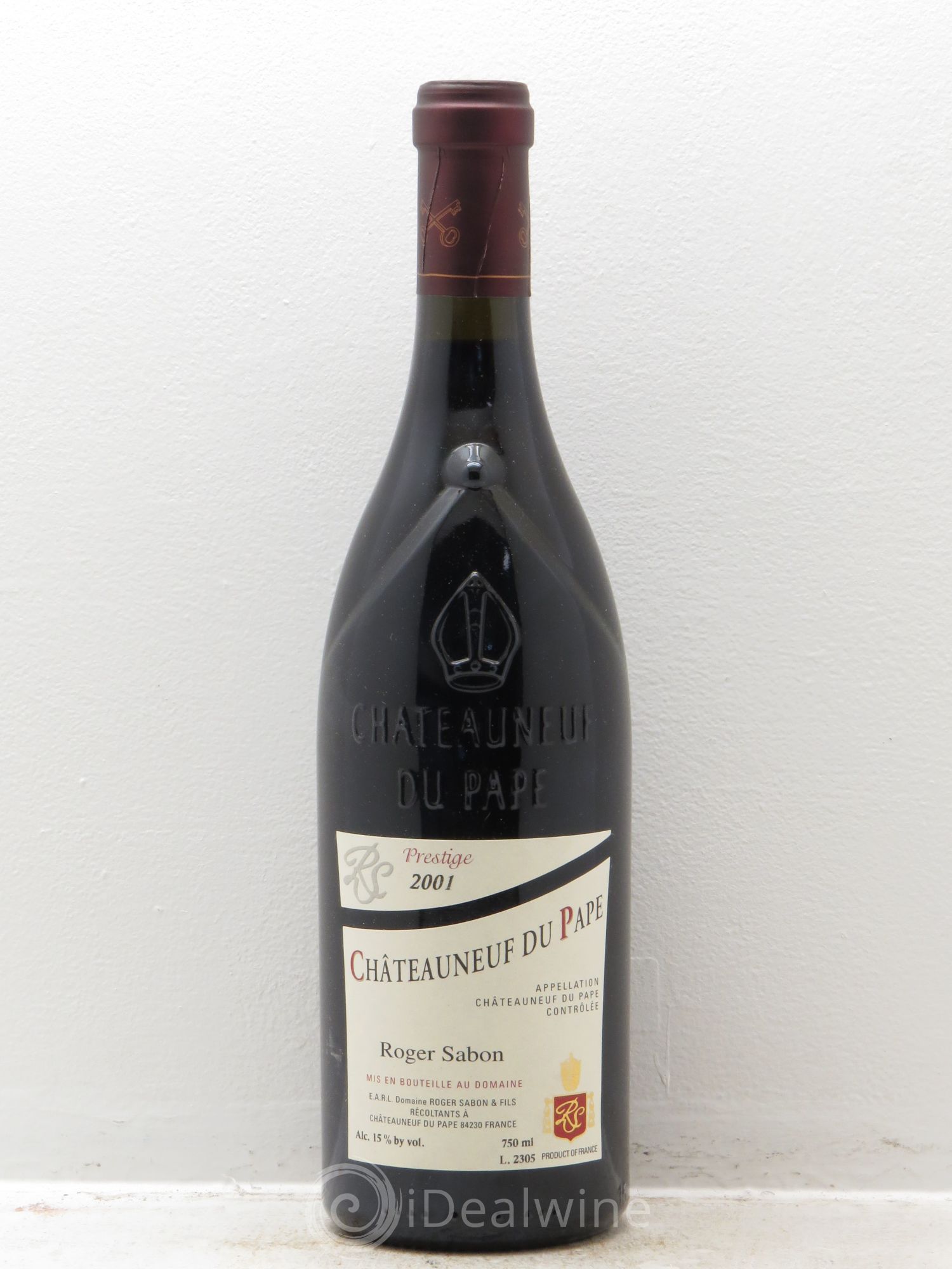Châteauneuf-du-Pape Cuvée Prestige Roger Sabon (Domaine) 2001 - Lot de 1 bouteille - 0