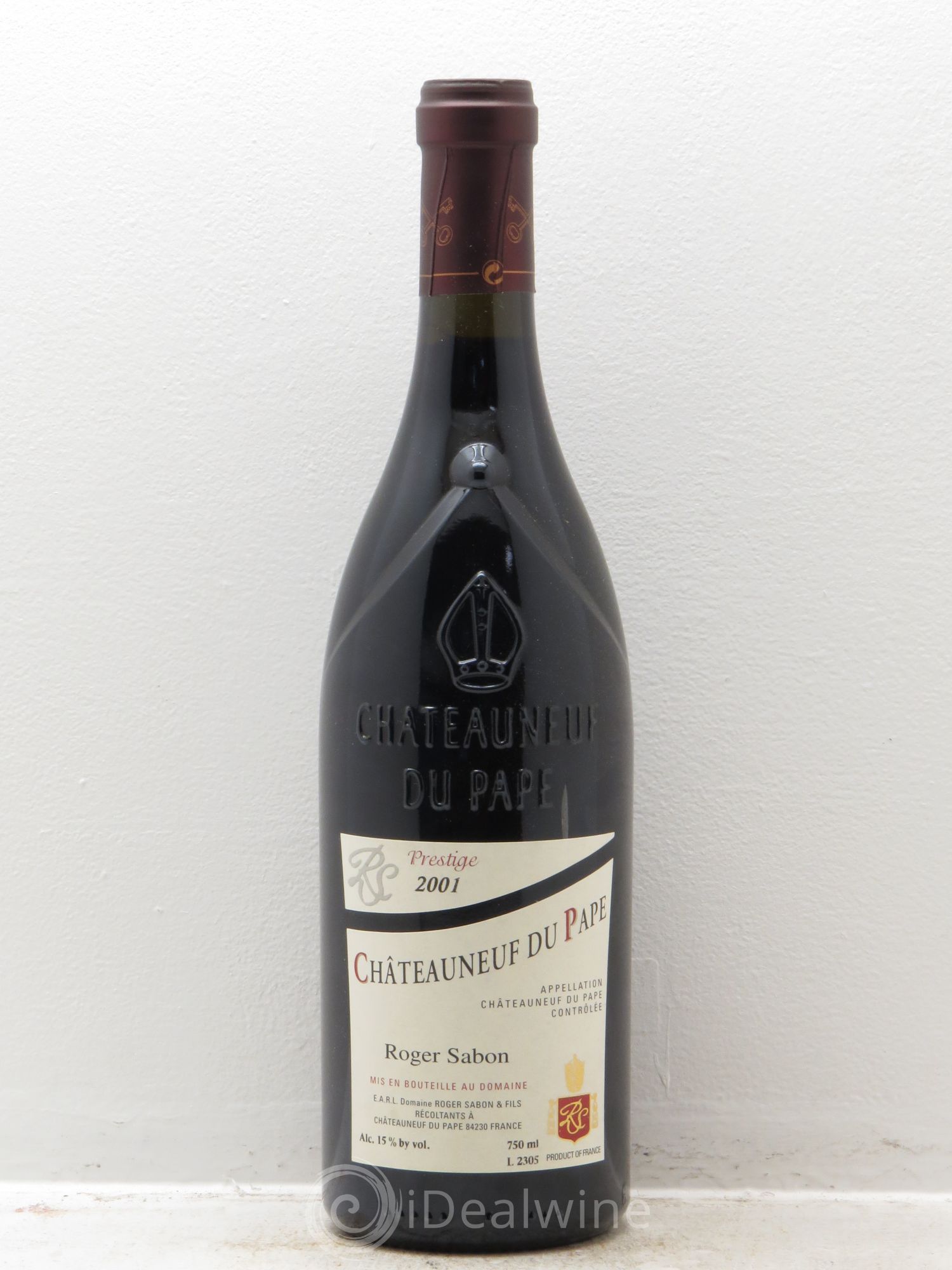 Châteauneuf-du-Pape Cuvée Prestige Roger Sabon (Domaine) 2001 - Lot de 1 bouteille - 0
