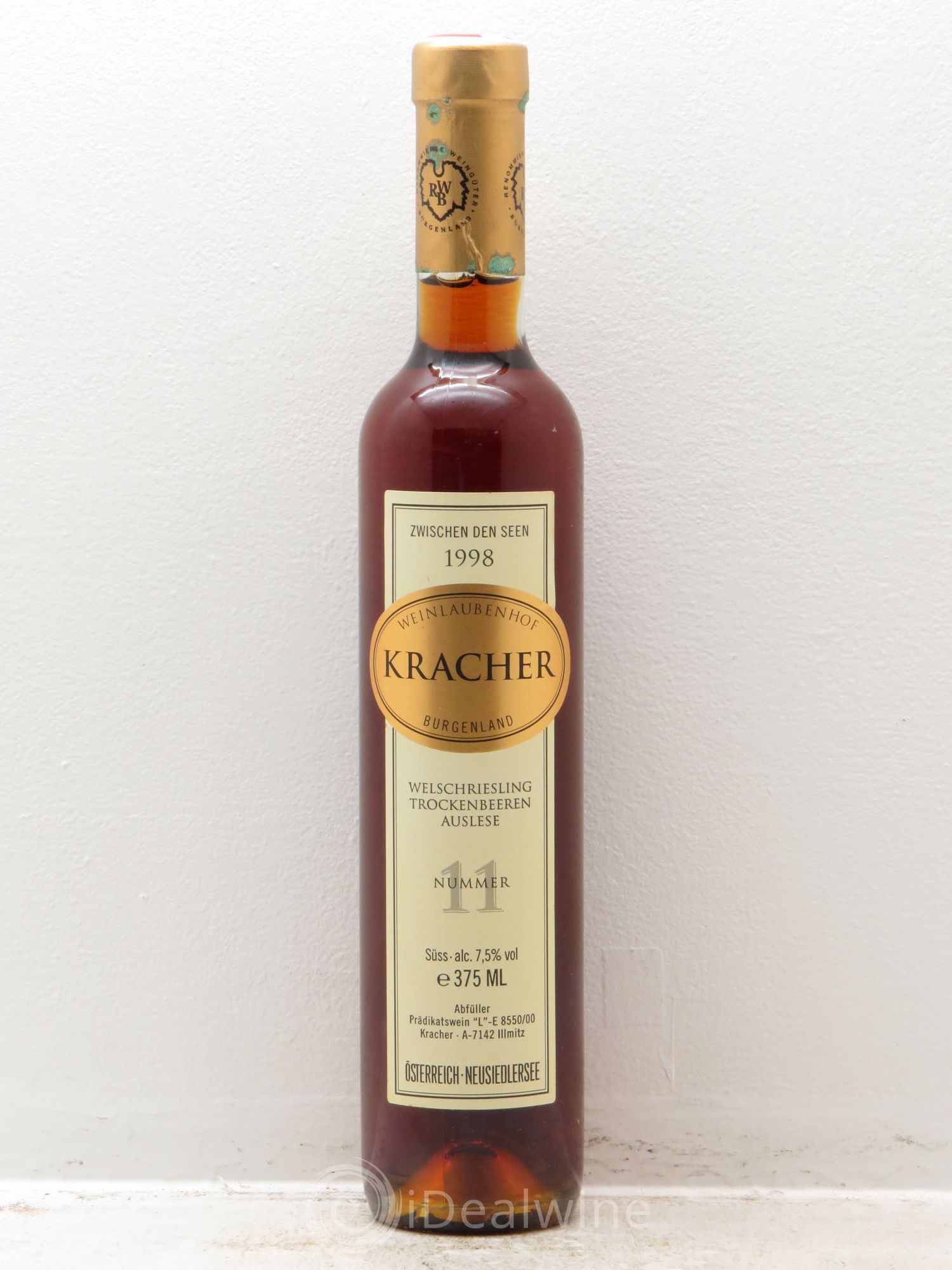 Autriche N°11 TBA Zwischen den Seen Alois Kracher 1998 - Posten von 1 Demi-Flasche - 0