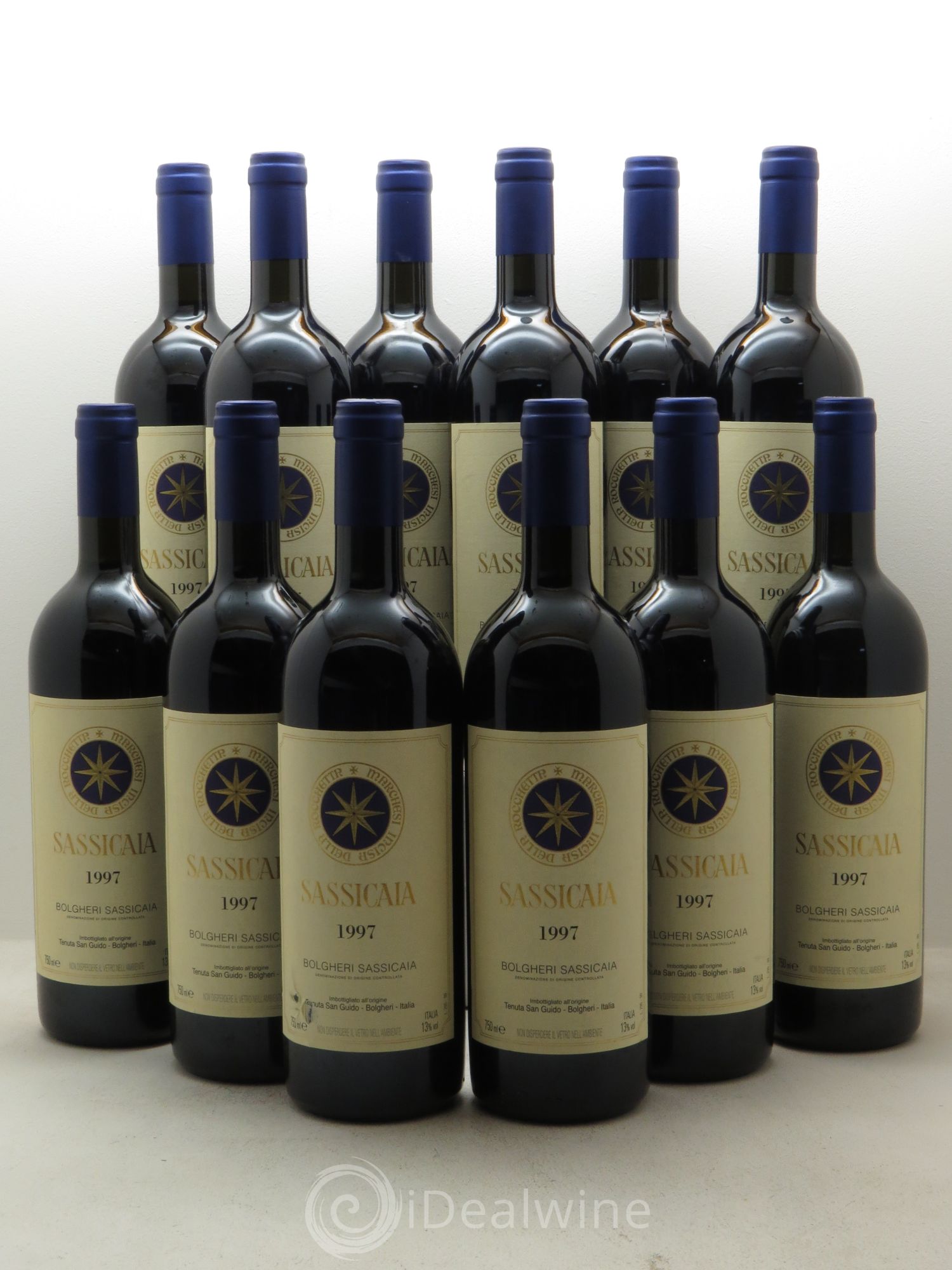 Bolgheri DOC Sassicaia Tenuta San Guido 1997 - Lot de 12 bouteilles - 0