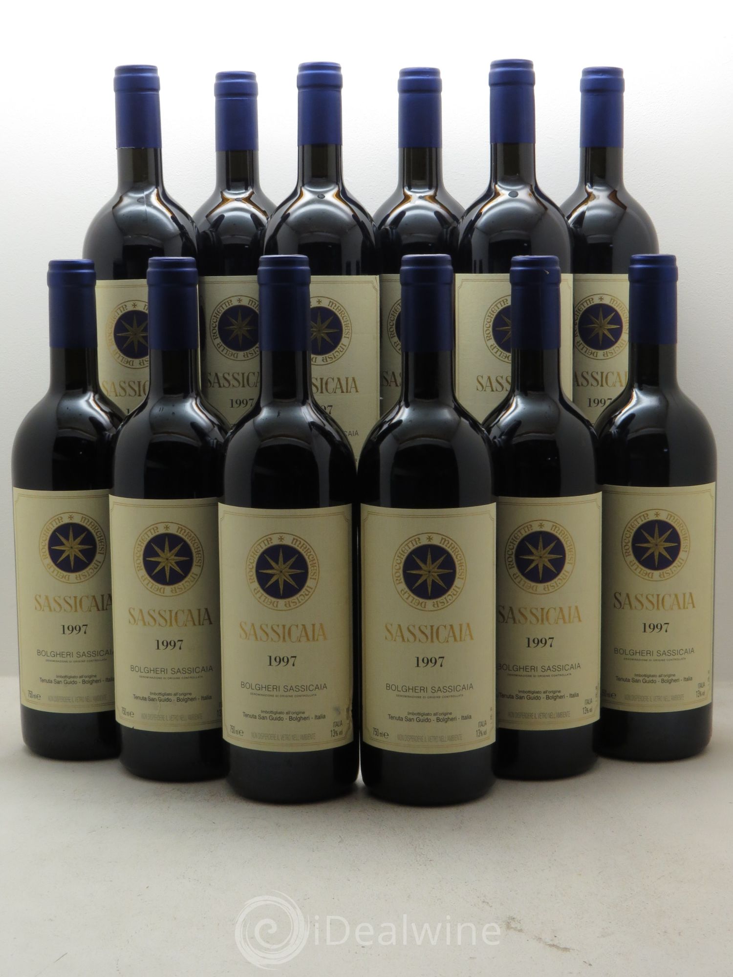 Bolgheri DOC Sassicaia Tenuta San Guido 1997 - Lot de 12 bouteilles - 0