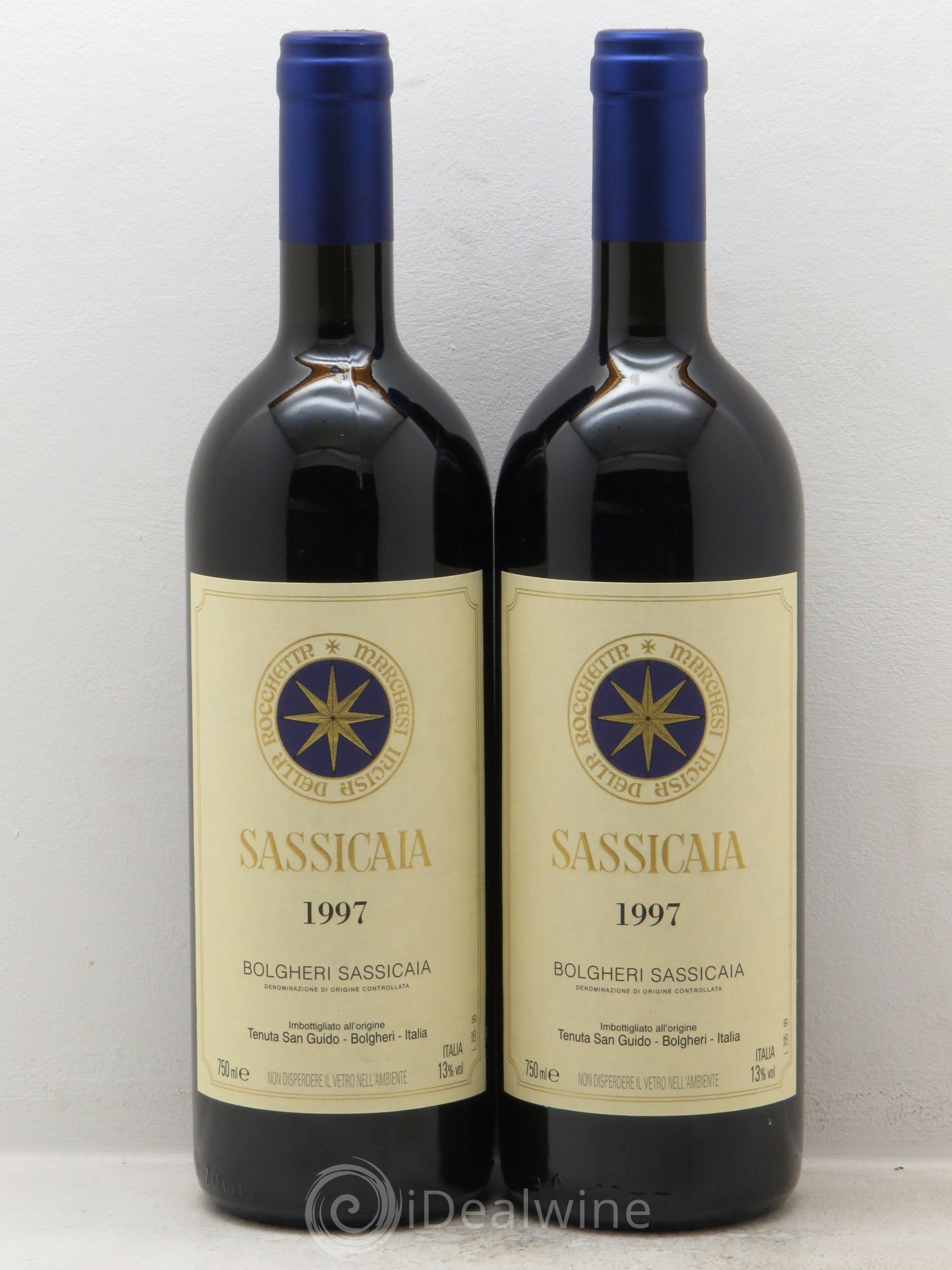 Bolgheri DOC Sassicaia Tenuta San Guido 1997 - Lot de 2 bouteilles - 0
