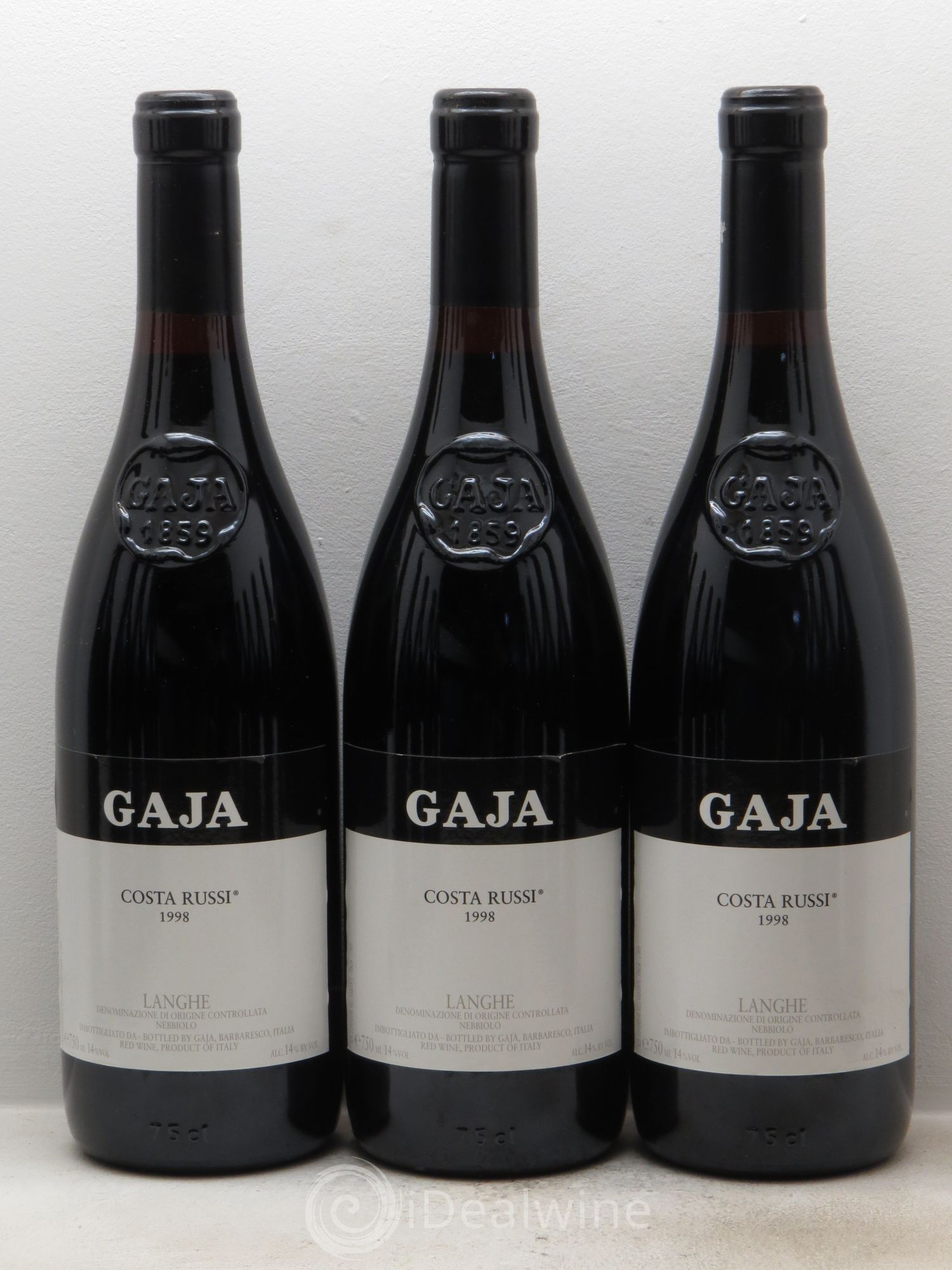 Langhe DOC Nebbiolo Costa Russi Angelo Gaja 1998 - Posten von 12 Flaschen - 1