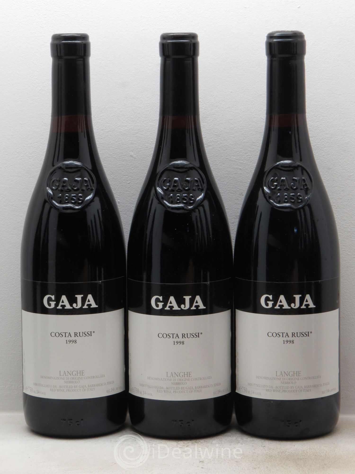 Langhe DOC Nebbiolo Costa Russi Angelo Gaja 1998 - Posten von 12 Flaschen - 2