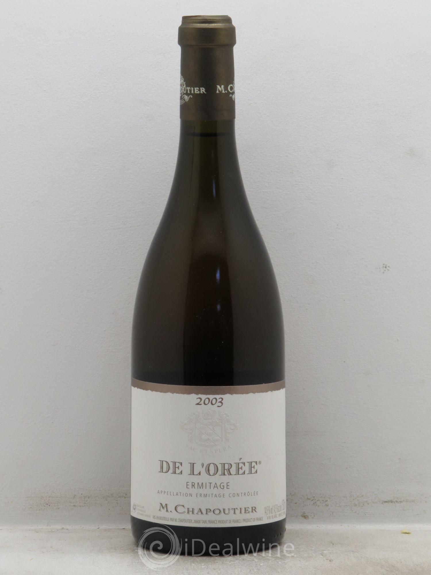 Hermitage Ermitage de l'Orée Chapoutier 2003 - Lot de 1 bouteille - 0