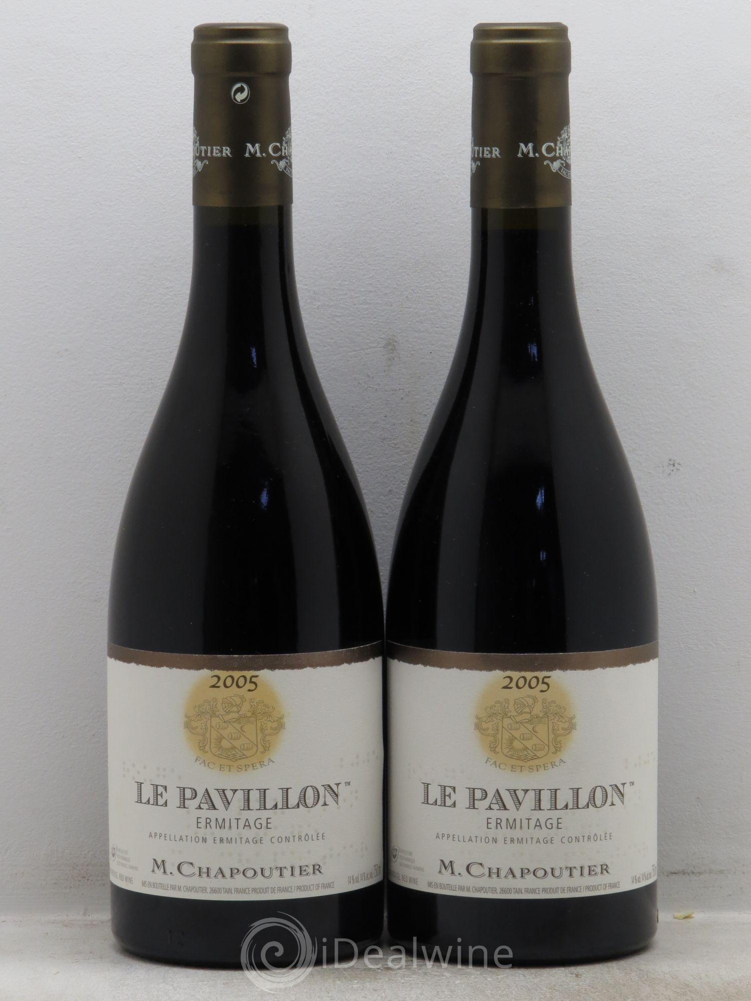 Hermitage Ermitage Le Pavillon Chapoutier 2005 - Lot de 2 bouteilles - 0