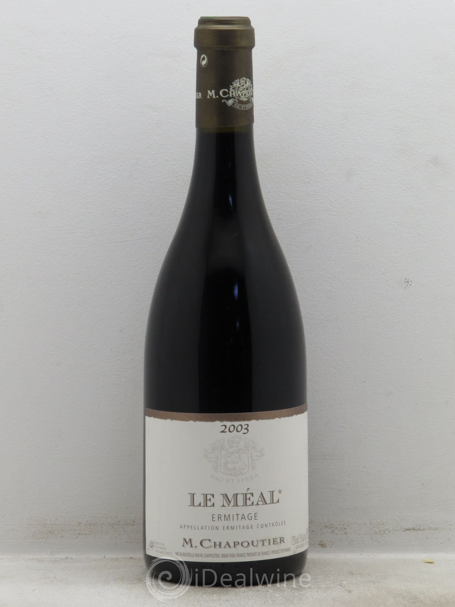 Hermitage Ermitage Le Méal Chapoutier 2003 - Lot de 1 bouteille - 0