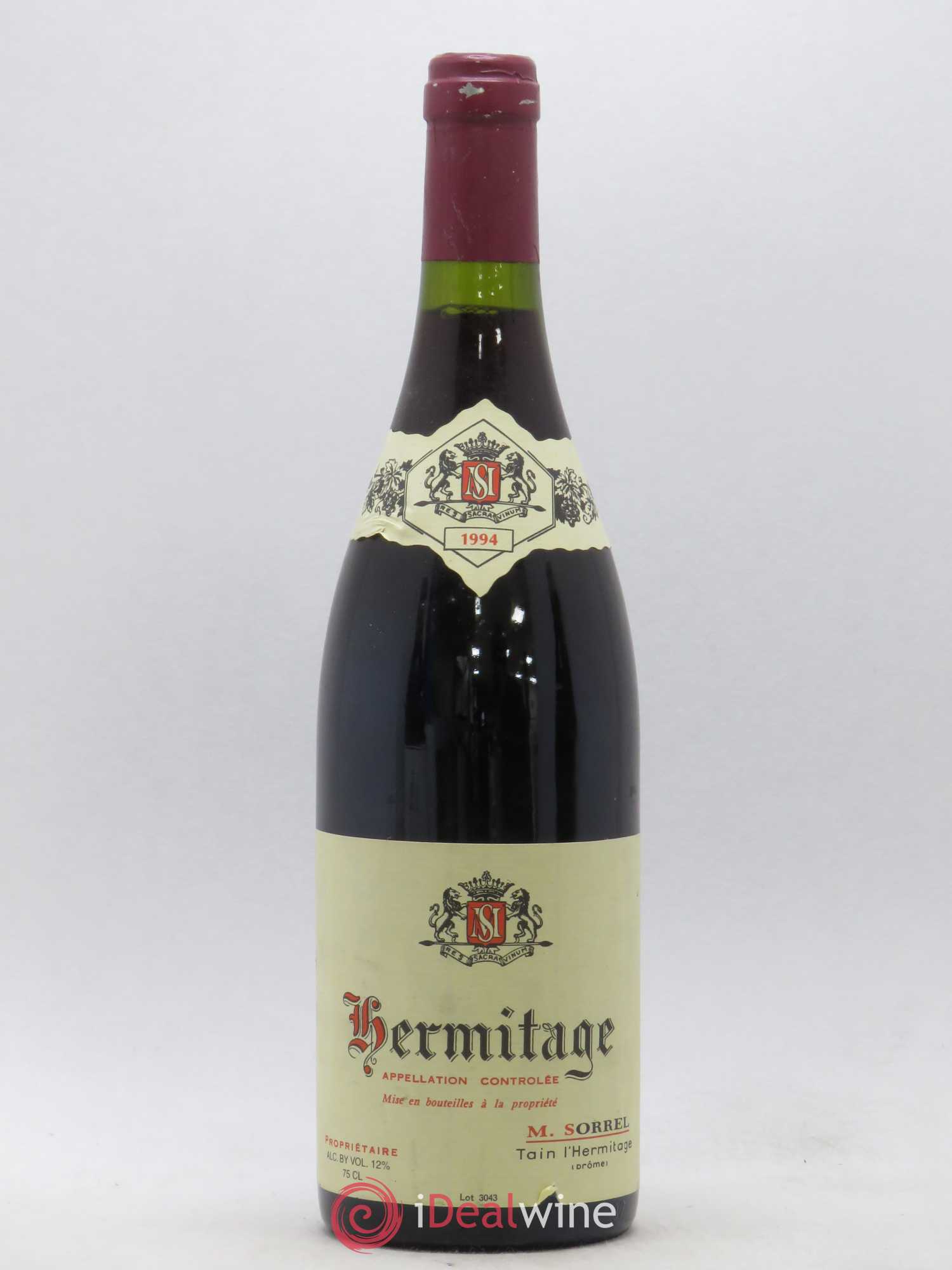 Hermitage Sorrel 1994 - Lot de 1 bouteille - 0