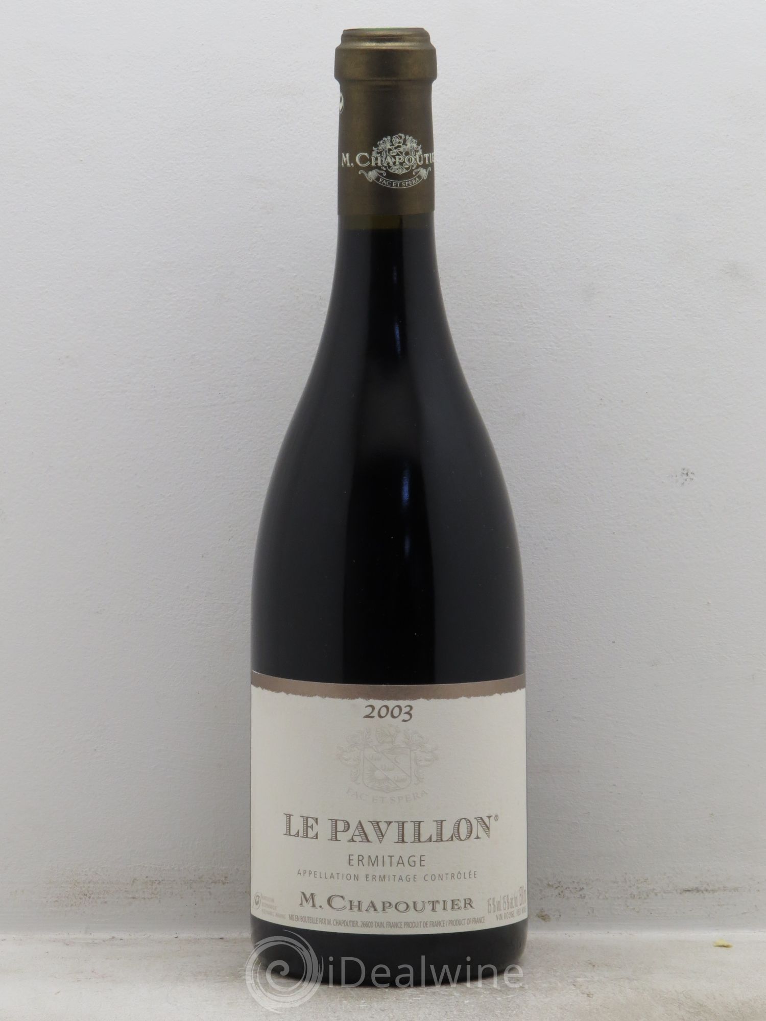 Hermitage Ermitage Le Pavillon Chapoutier 2003 - Lot de 1 bouteille - 0
