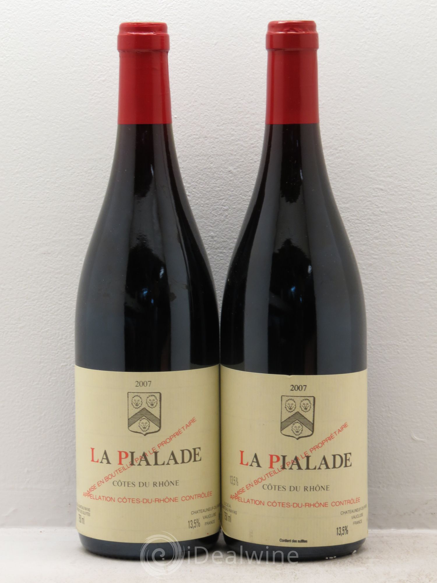 Côtes-du-Rhône La Pialade Emmanuel Reynaud 2007 - Lot de 2 bouteilles - 0