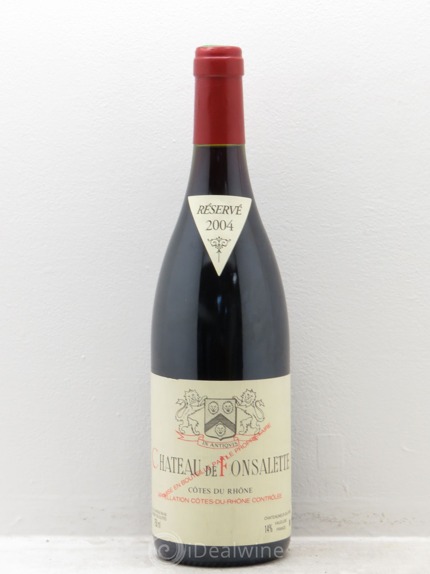 Côtes-du-Rhône Château de Fonsalette Emmanuel Reynaud 2004 - Lot de 1 bouteille - 0