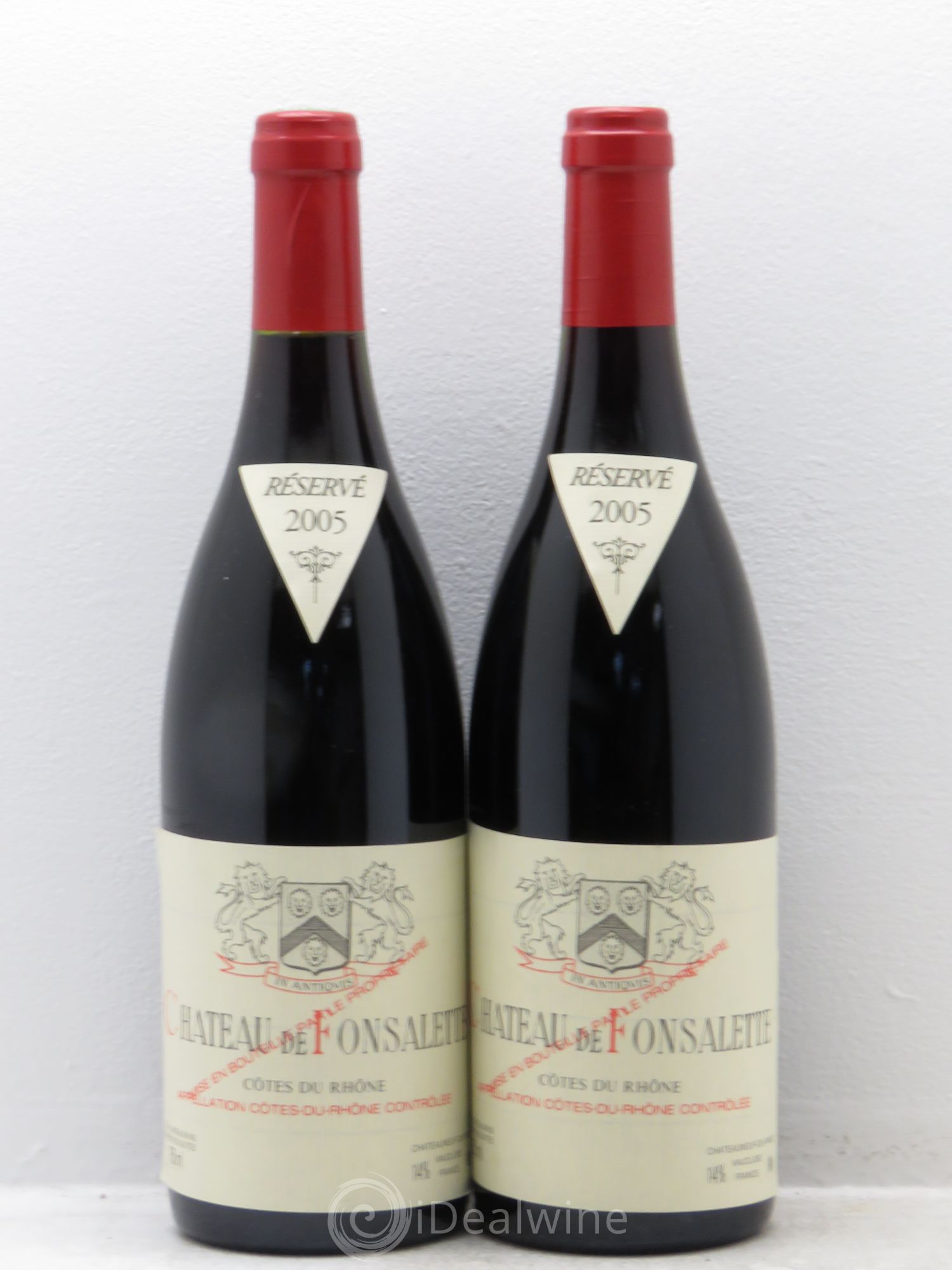 Côtes-du-Rhône Château de Fonsalette Emmanuel Reynaud 2005 - Lot de 2 bouteilles - 0