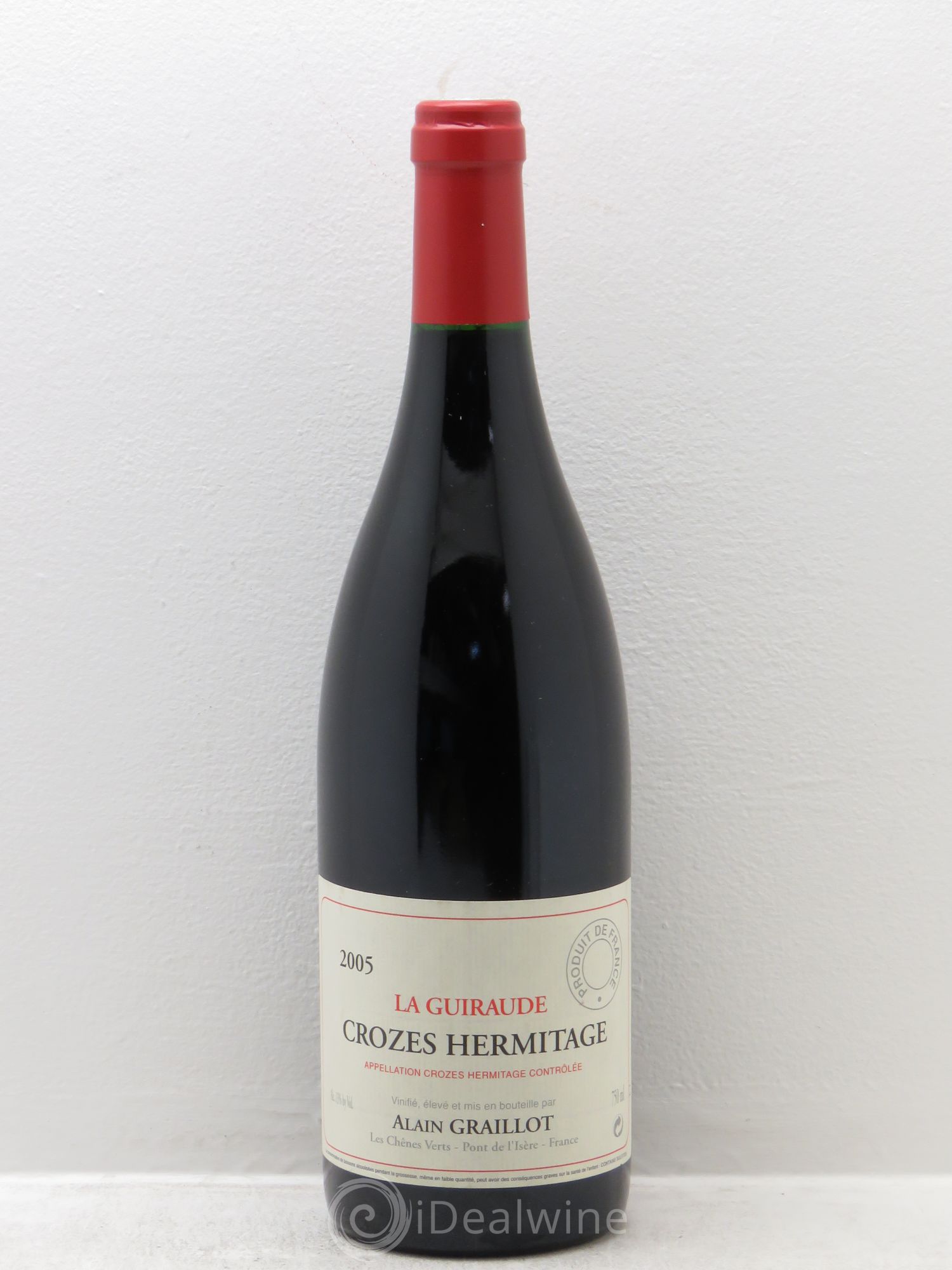 Crozes-Hermitage La Guiraude Domaine Graillot 2005 - Lot de 1 bouteille - 0