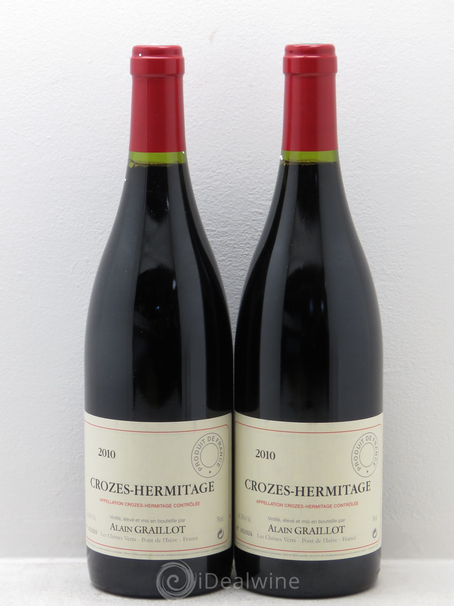 Crozes-Hermitage Domaine Graillot 2010 - Lot de 2 bouteilles - 0