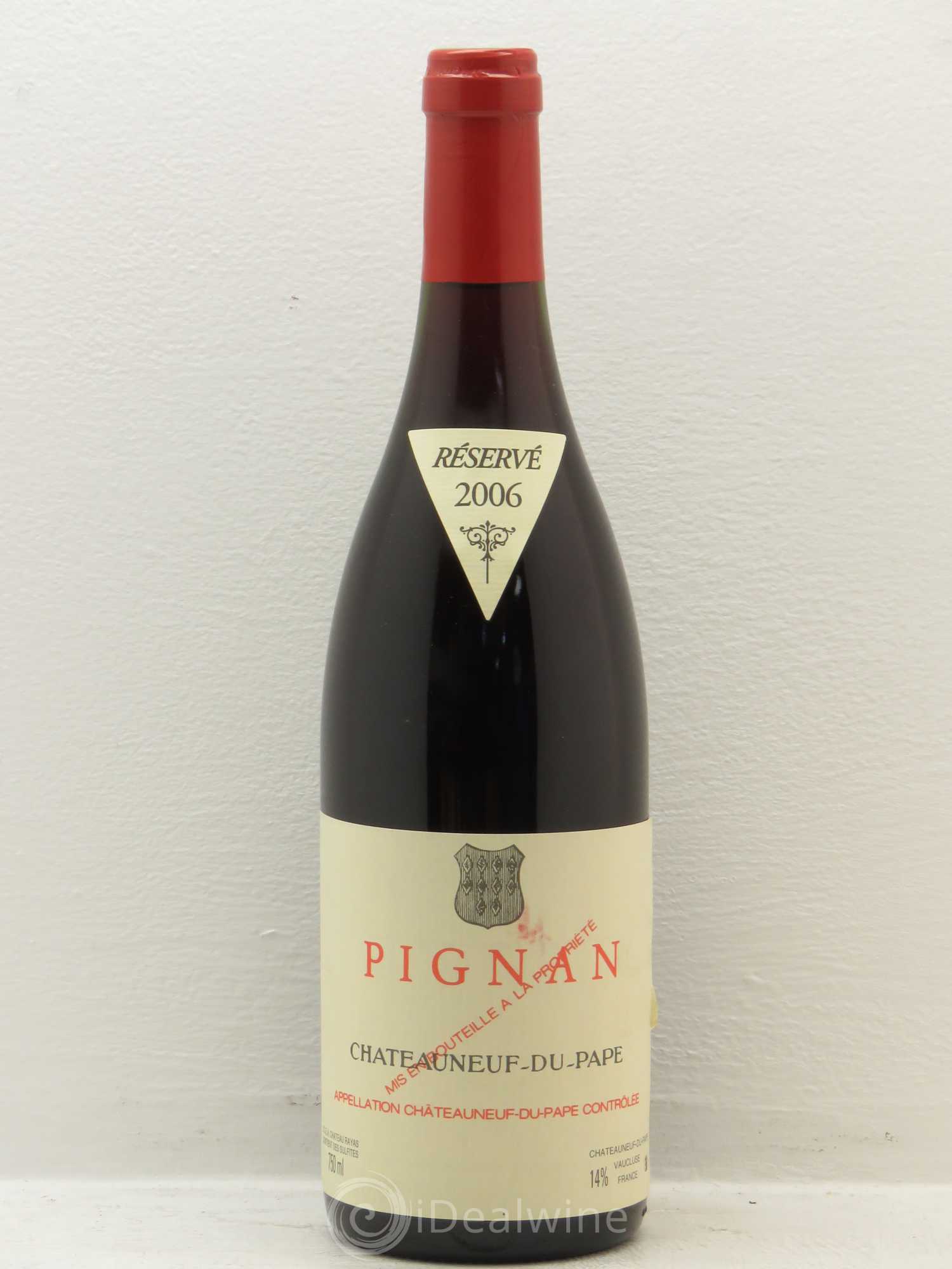 Châteauneuf-du-Pape Pignan Emmanuel Reynaud 2006 - Lot de 1 bouteille - 0
