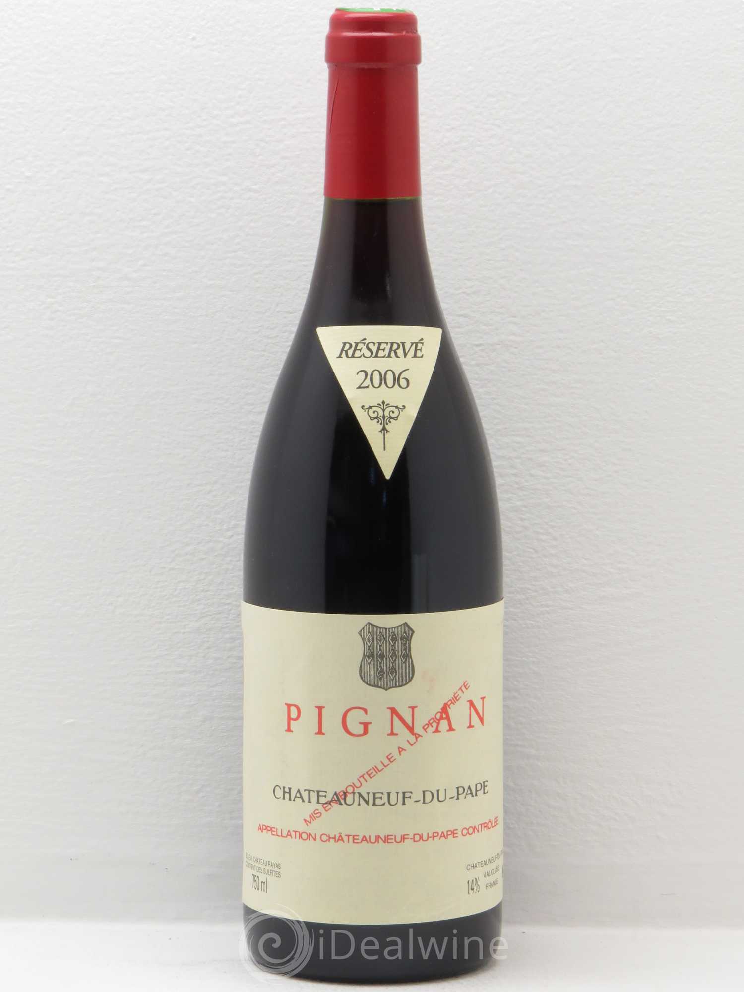 Châteauneuf-du-Pape Pignan Emmanuel Reynaud 2006 - Lot de 1 bouteille - 0