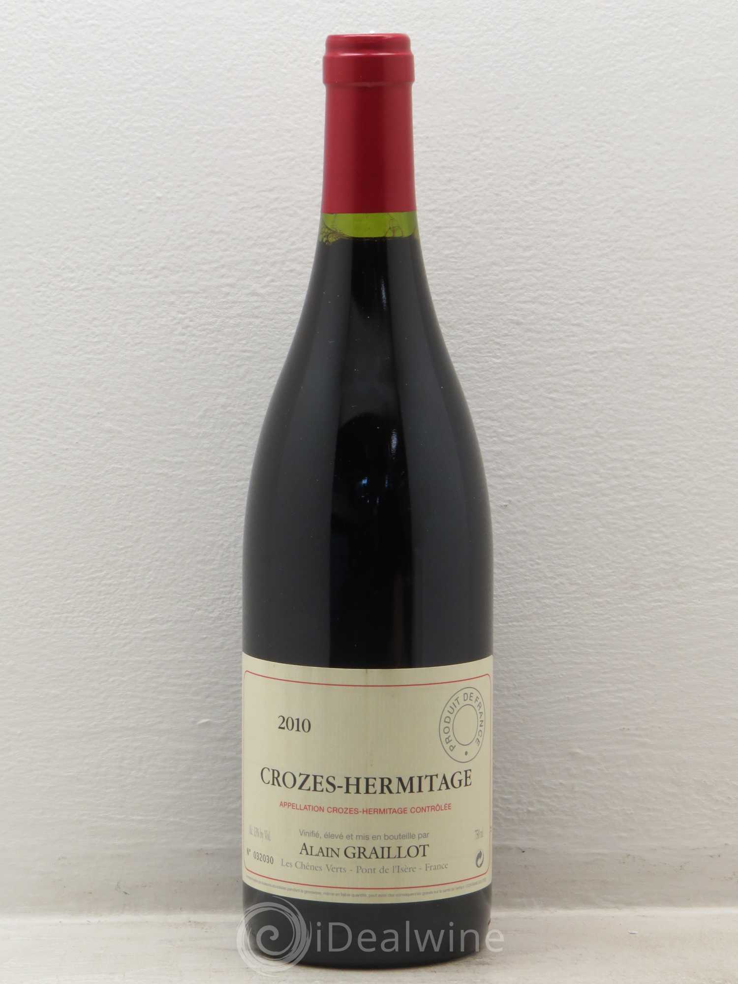 Crozes-Hermitage Domaine Graillot 2010 - Lot de 1 bouteille - 0
