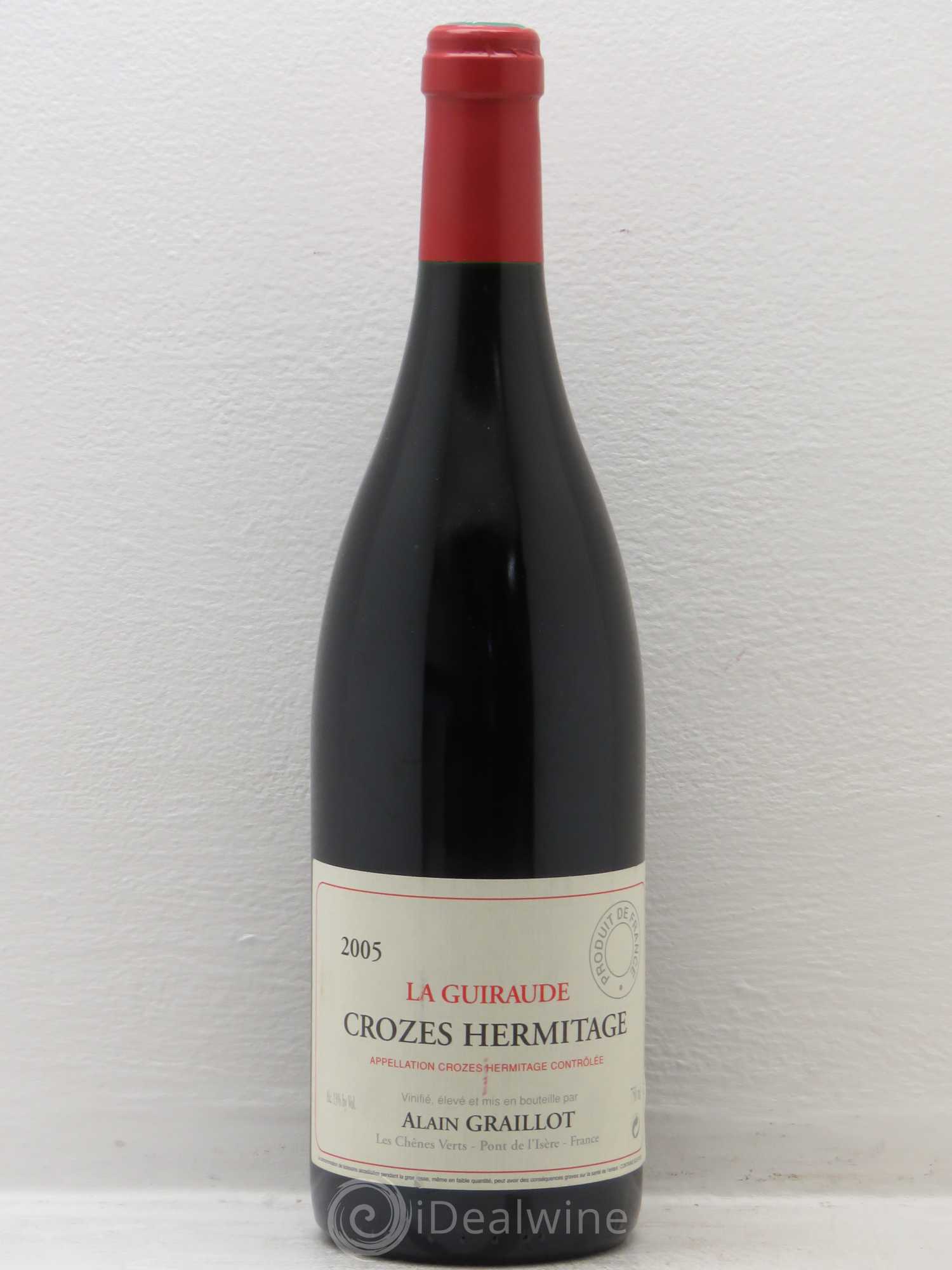 Crozes-Hermitage La Guiraude Domaine Graillot 2005 - Lot de 1 bouteille - 0