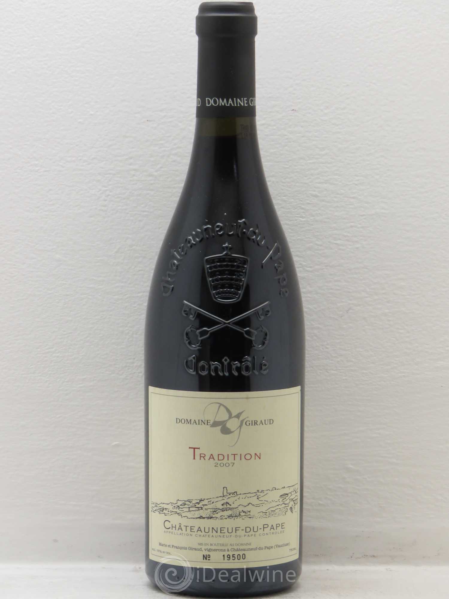 Châteauneuf-du-Pape Tradition Giraud (Domaine) (sans prix de réserve) 2007 - Lot de 1 bouteille - 0