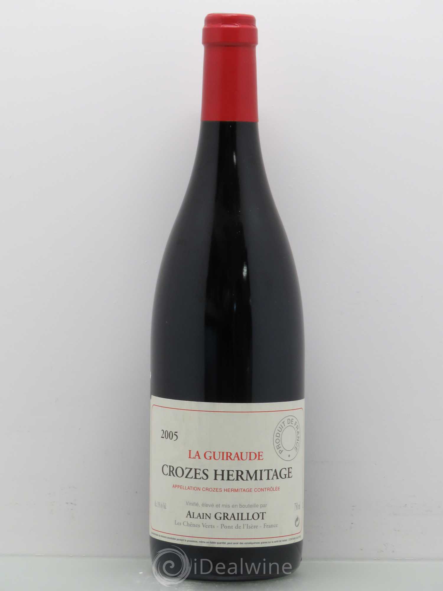 Crozes-Hermitage La Guiraude Domaine Graillot 2005 - Lot de 1 bouteille - 0