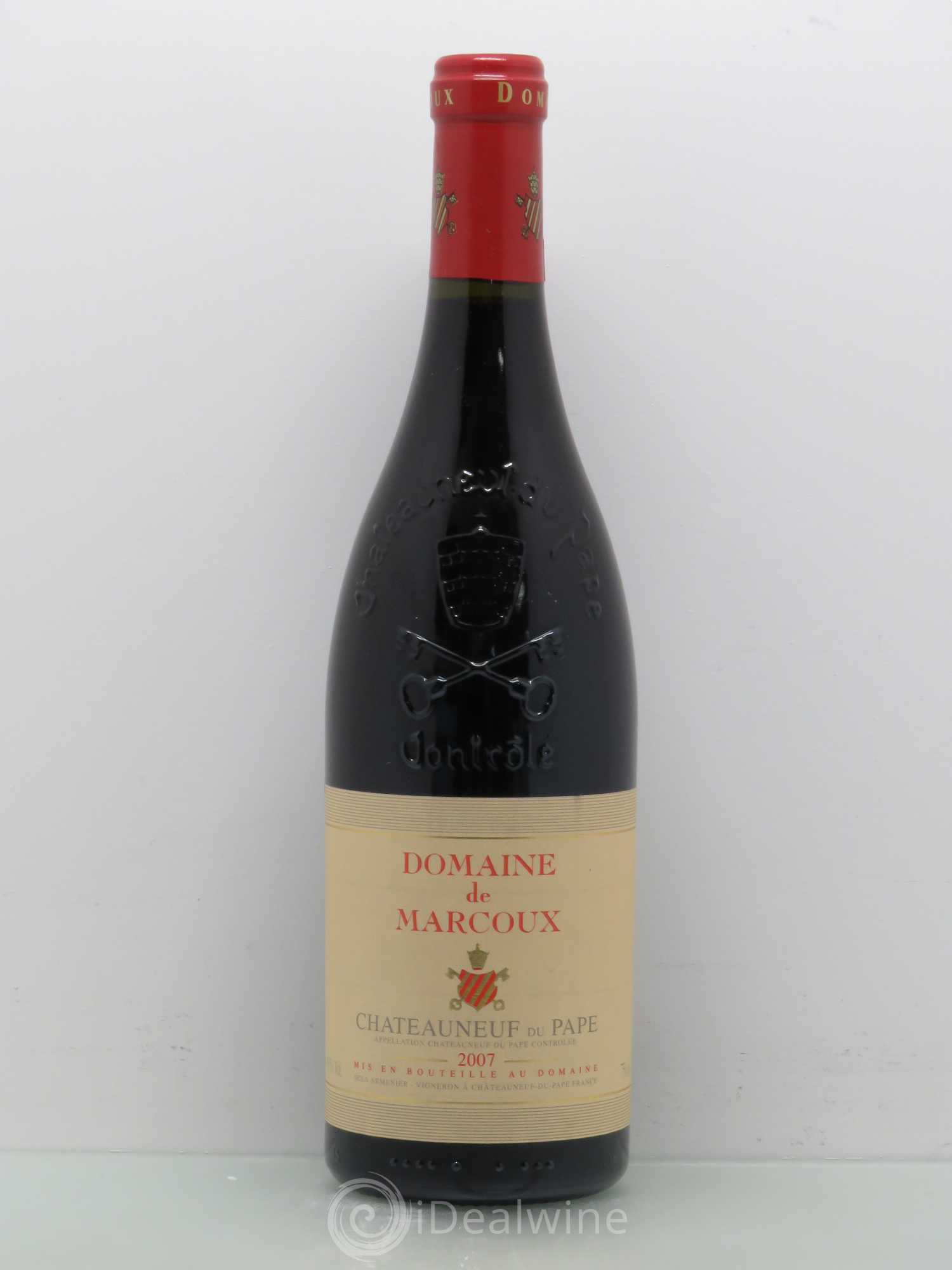 Châteauneuf-du-Pape Marcoux (Domaine de) 2007 - Lot de 1 bouteille - 0