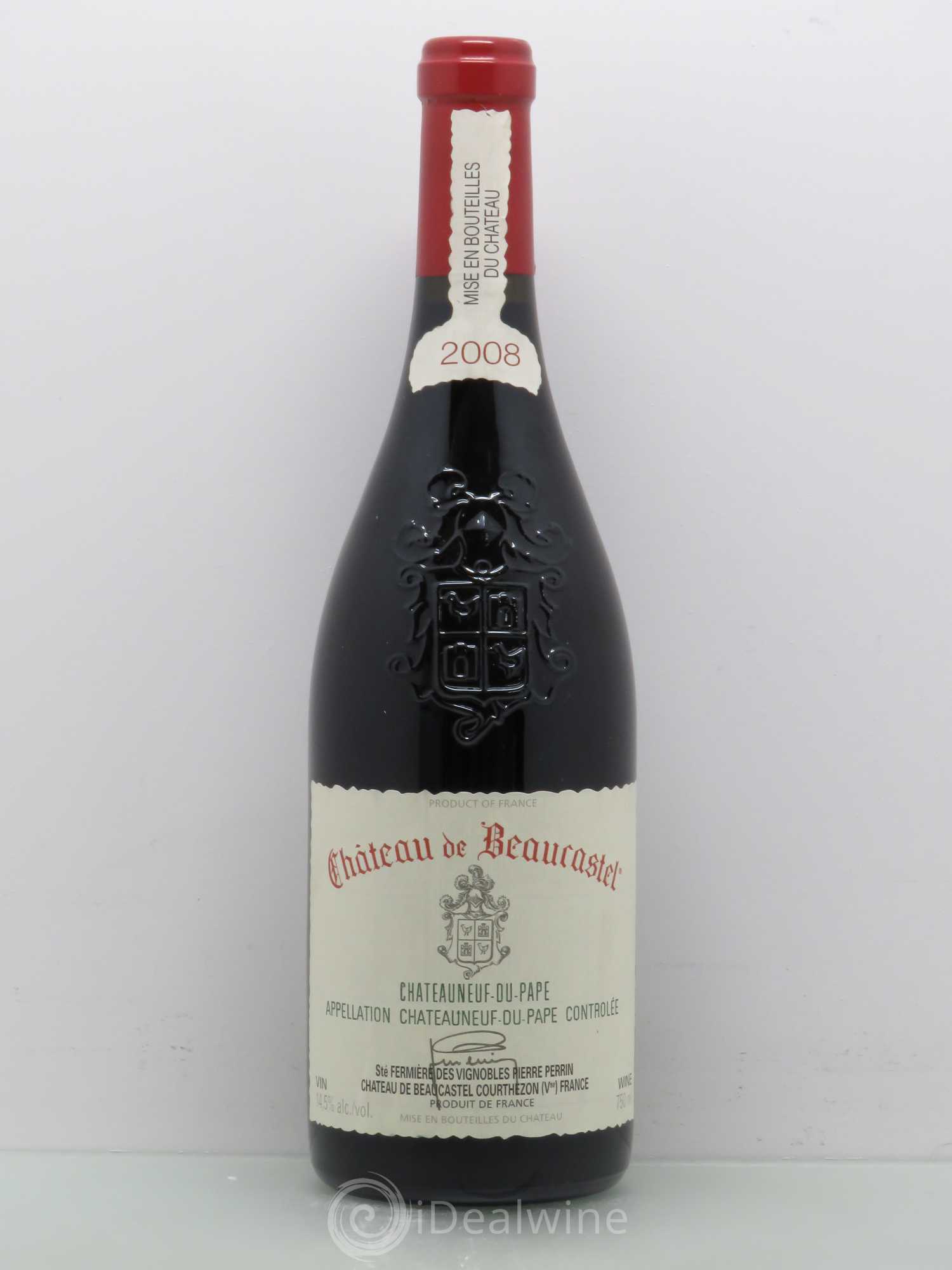Châteauneuf-du-Pape Château de Beaucastel Famille Perrin 2008 - Lot de 1 bouteille - 0