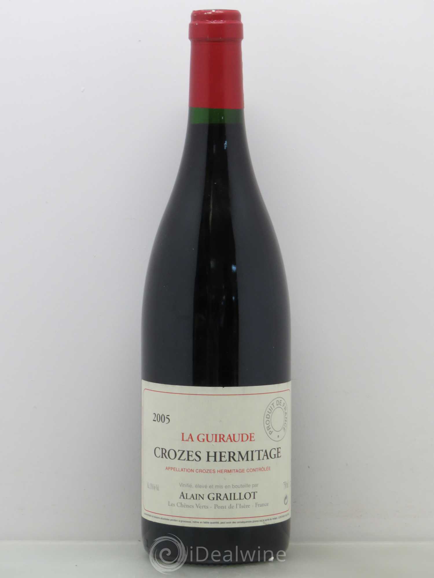 Crozes-Hermitage La Guiraude Domaine Graillot 2005 - Lot de 1 bouteille - 0