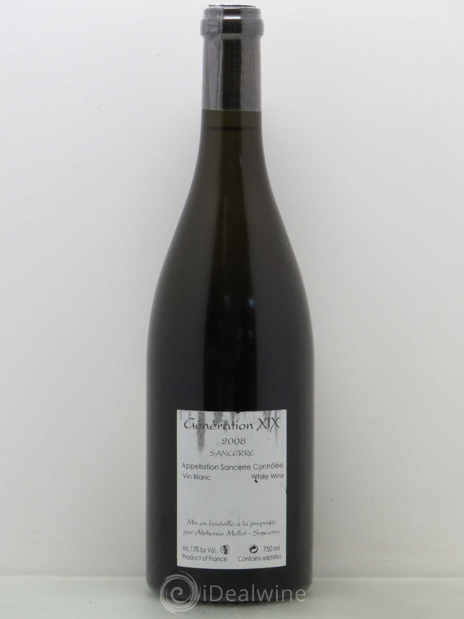Sancerre Génération XIX Alphonse Mellot 2008 - Lot de 1 bouteille - 1