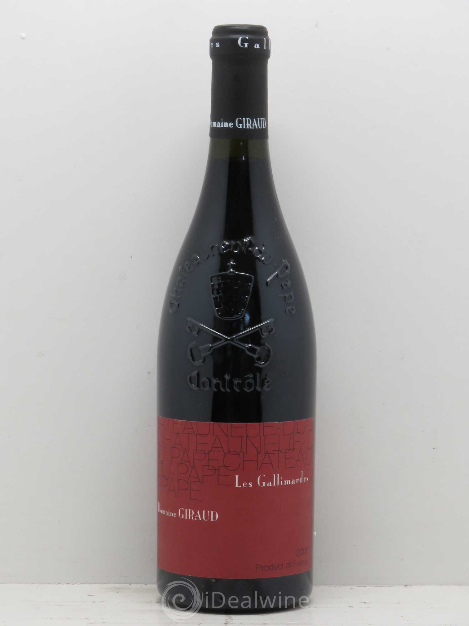 Châteauneuf-du-Pape Les Gallimardes Giraud (Domaine) (sans prix de réserve) 2006 - Lot de 1 bouteille - 0
