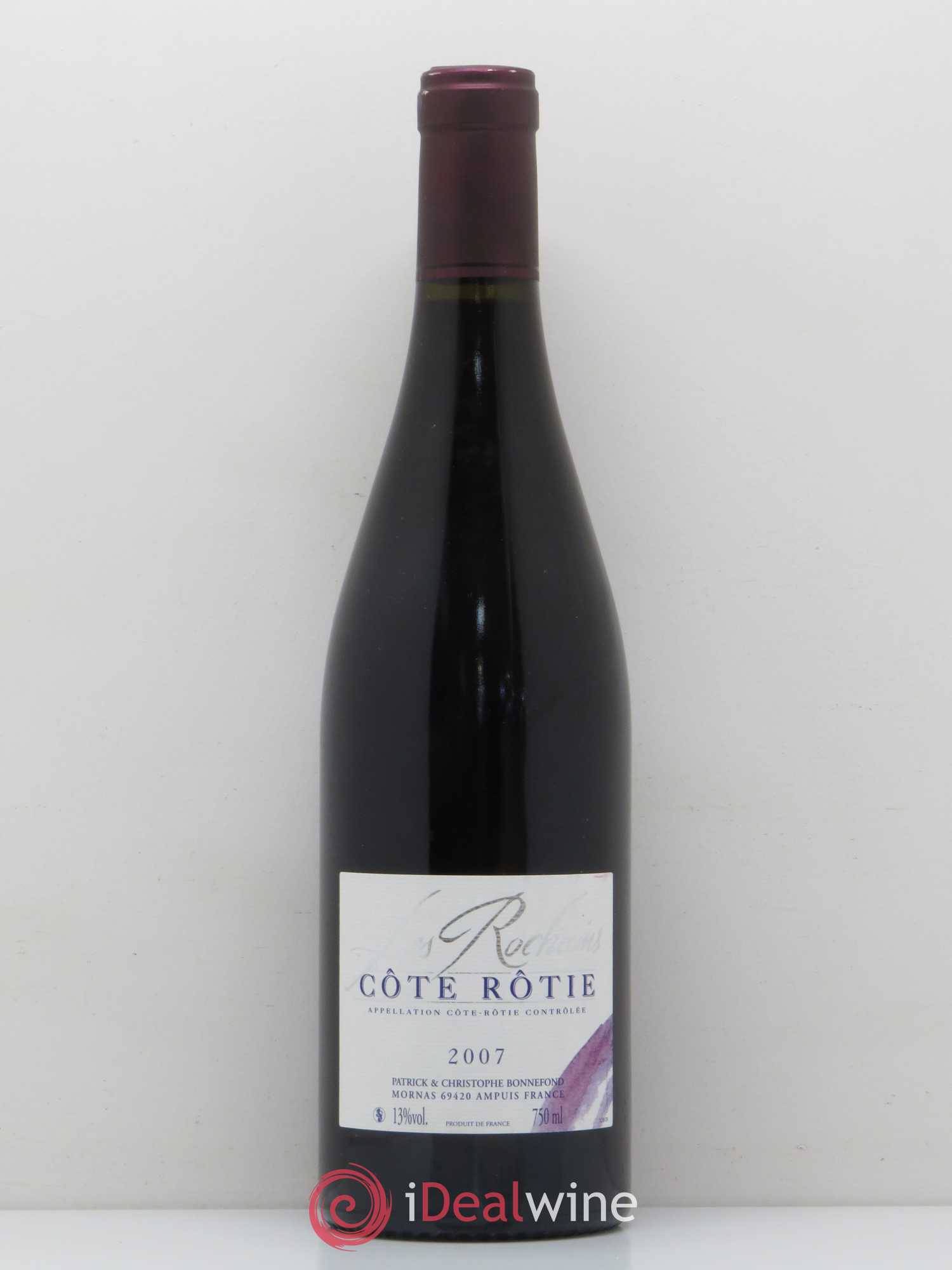 Côte-Rôtie Les Rochains Domaine Bonnefond (sans prix de réserve) 2007 - Lot de 1 bouteille - 0