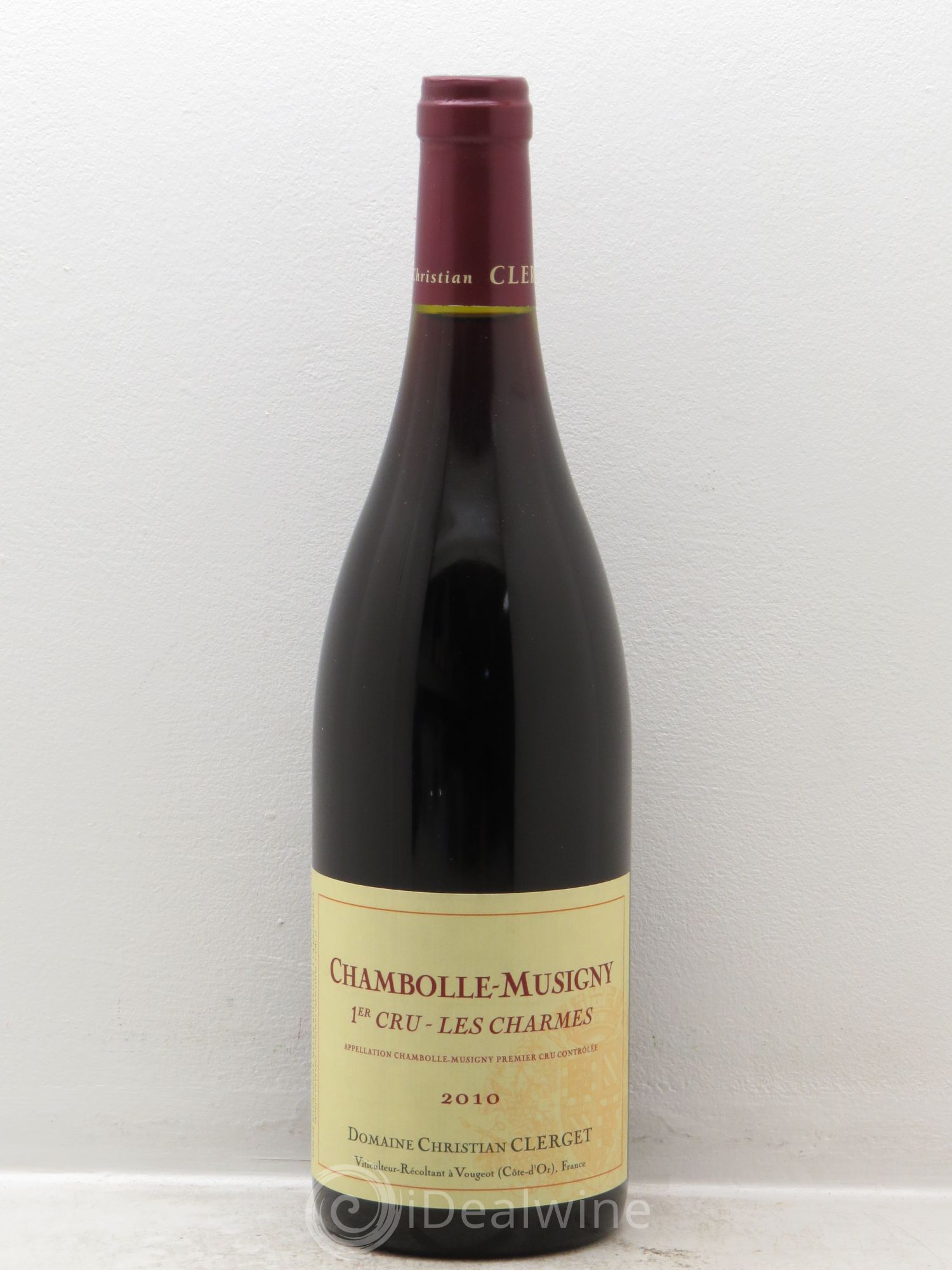 Chambolle-Musigny 1er Cru Les Charmes Christian Clerget 2010 - Lot de 1 bouteille - 0