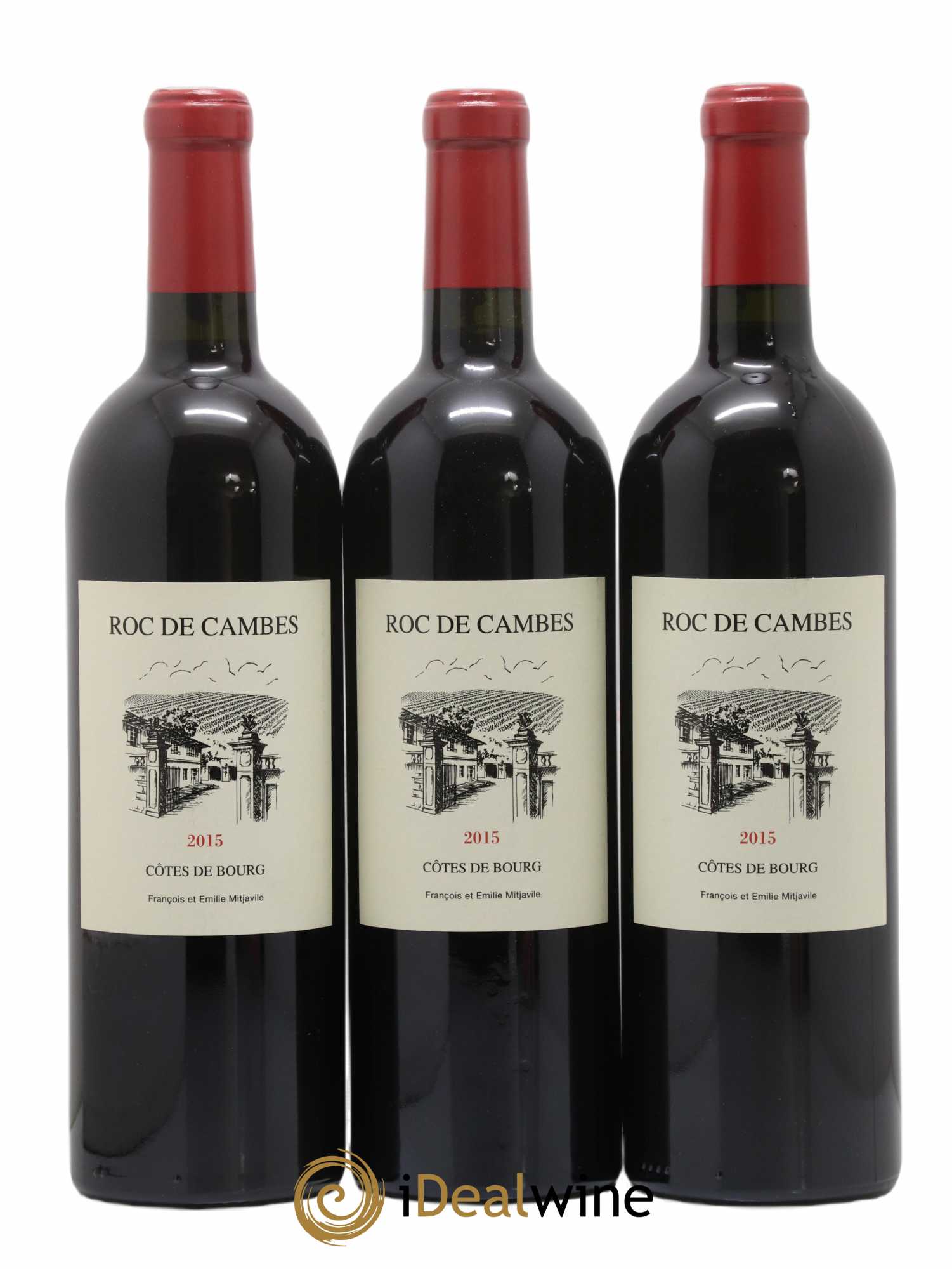 Roc de Cambes 2015 - Lot of 3 bottles - 0