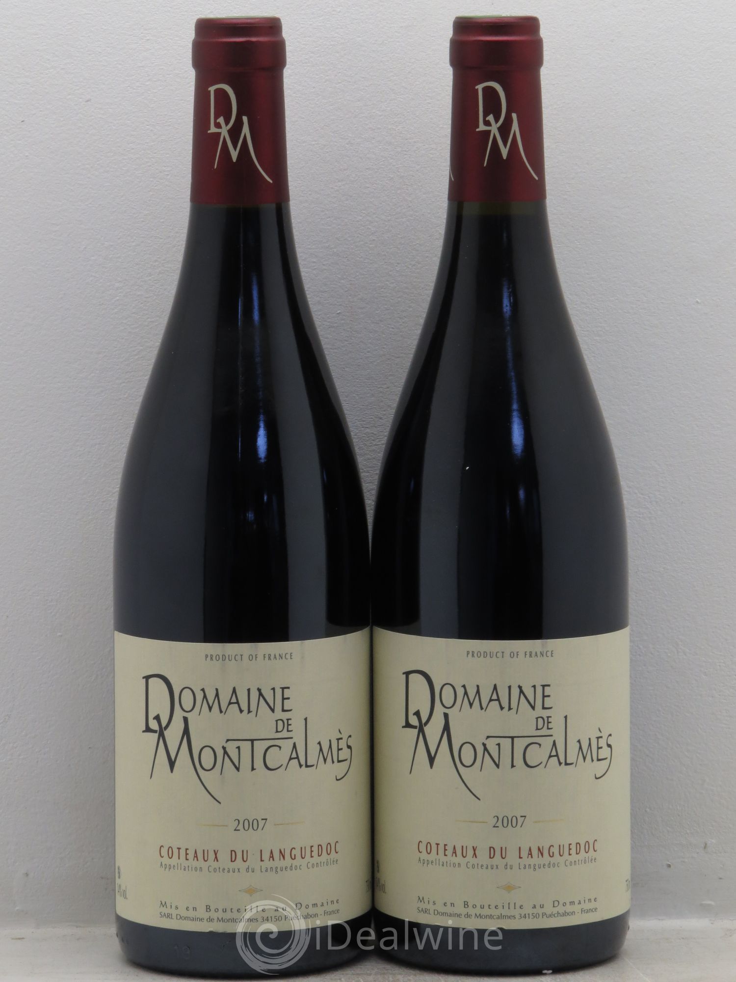Terrasses du Larzac Domaine de Montcalmès Frédéric Pourtalié 2007 - Lot de 2 bouteilles - 0
