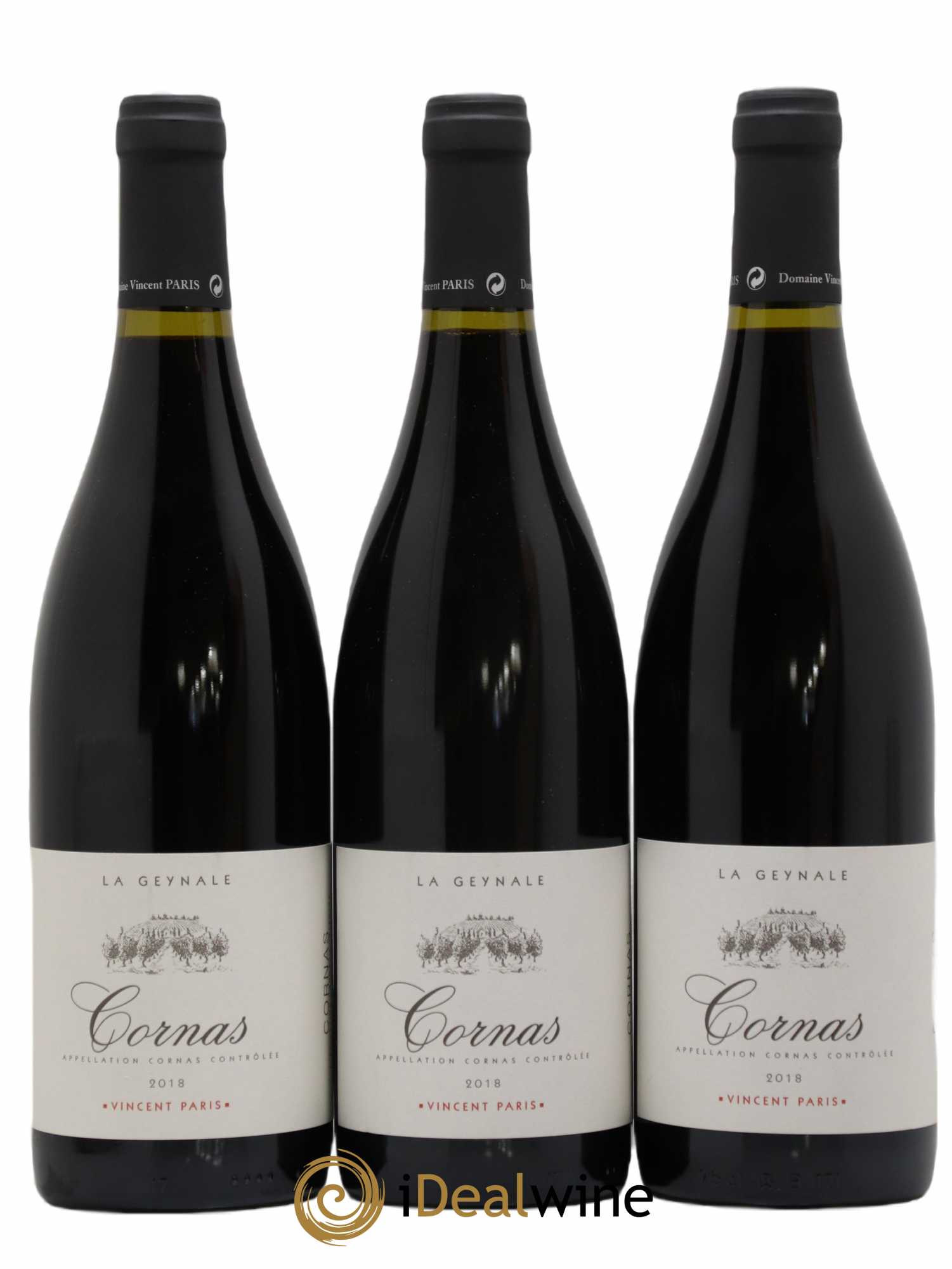 Cornas La Geynale Vincent Paris 2018 - Lot de 3 bouteilles - 0