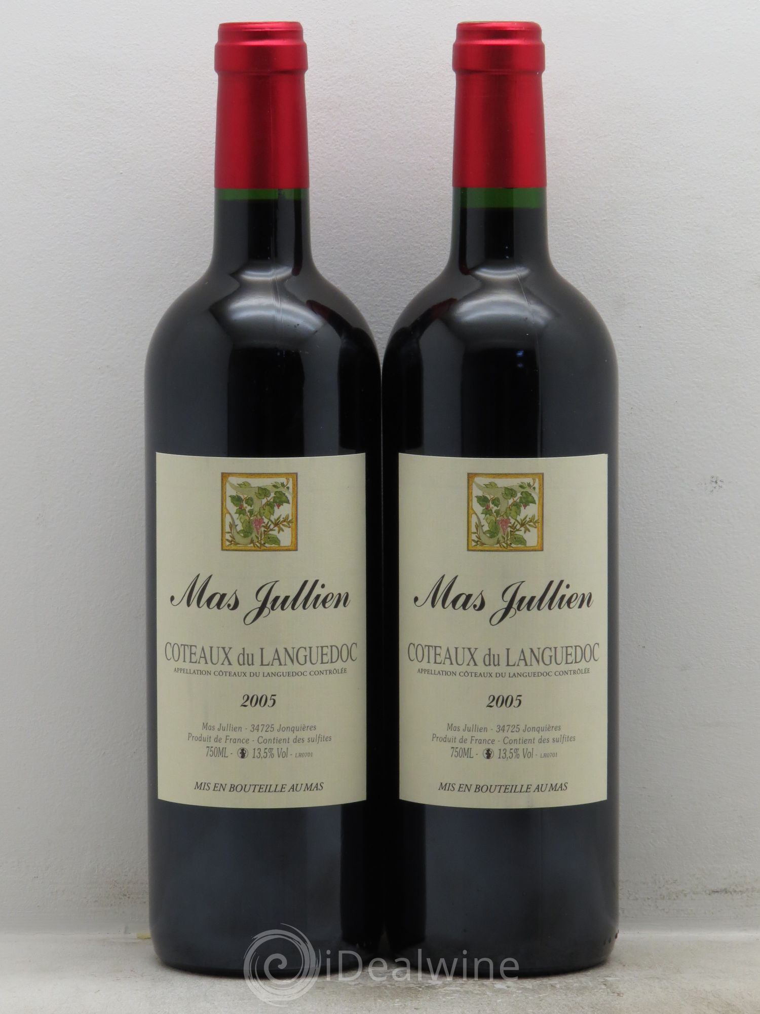 Terrasses du Larzac Mas Jullien Olivier Jullien 2005 - Lot de 2 bouteilles - 0