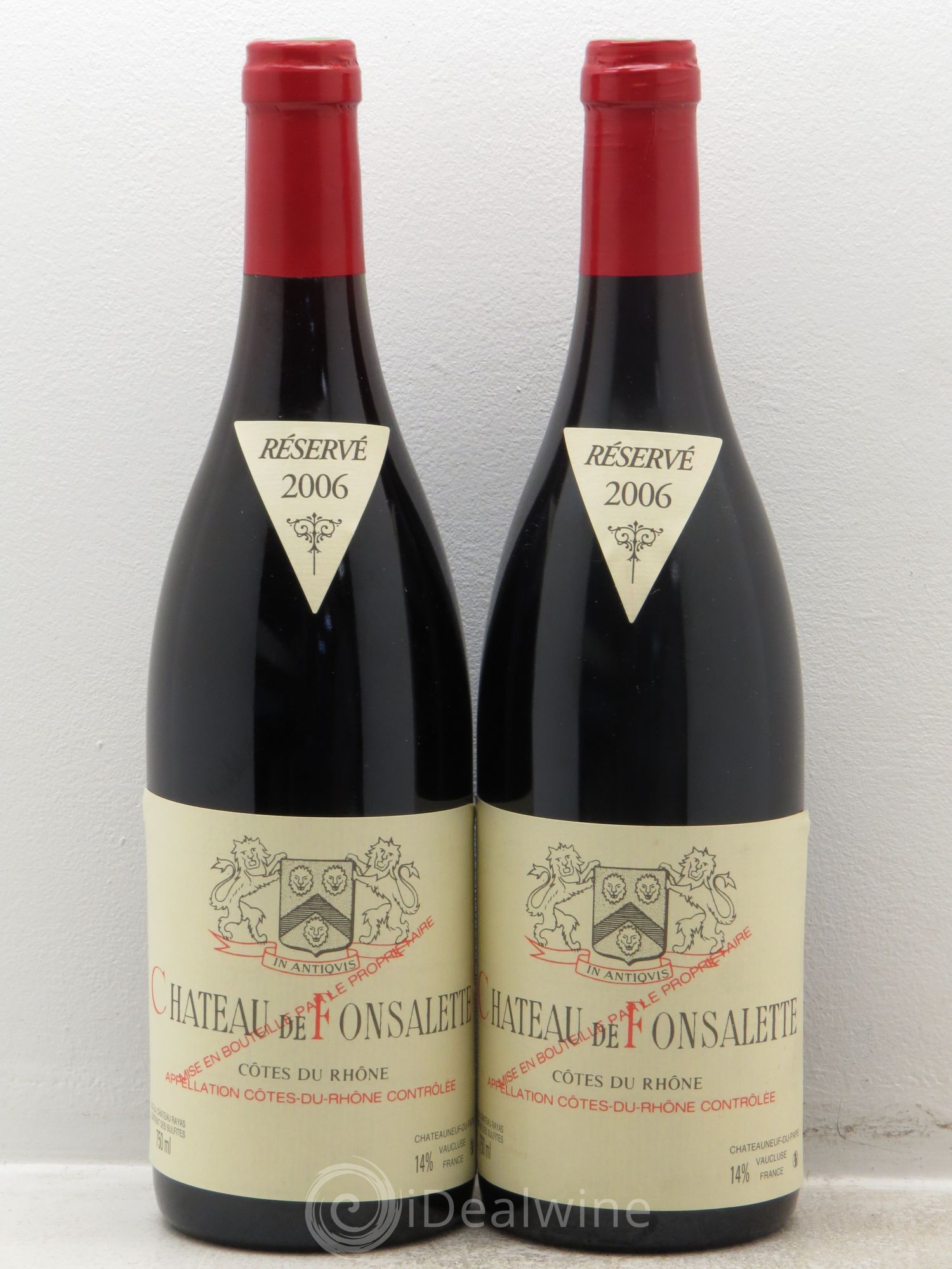 Côtes-du-Rhône Château de Fonsalette Emmanuel Reynaud 2006 - Lot de 2 bouteilles - 0