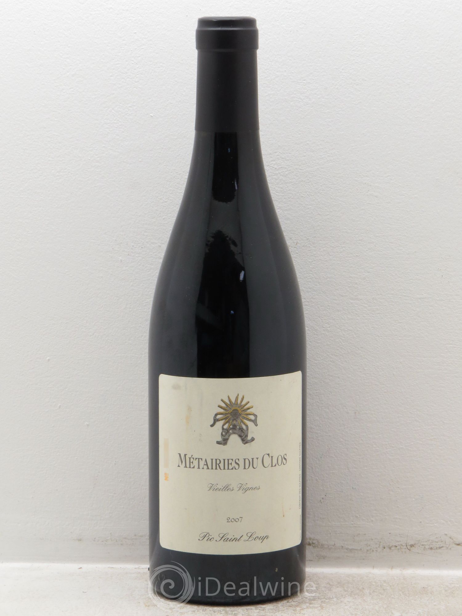 Pic Saint-Loup Les Métairies du Clos Vieilles Vignes Christophe Peyrus et Françoise Julien Vieilles Vignes 2007 - Lot de 1 bouteille - 0