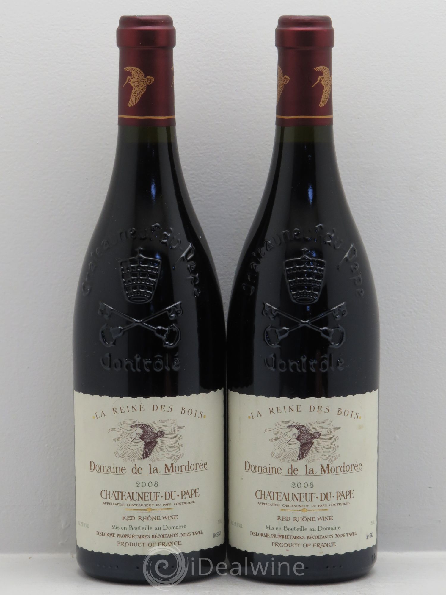 Châteauneuf-du-Pape Cuvée de la Reine des Bois La Mordorée (Domaine de) 2008 - Lot de 2 bouteilles - 0