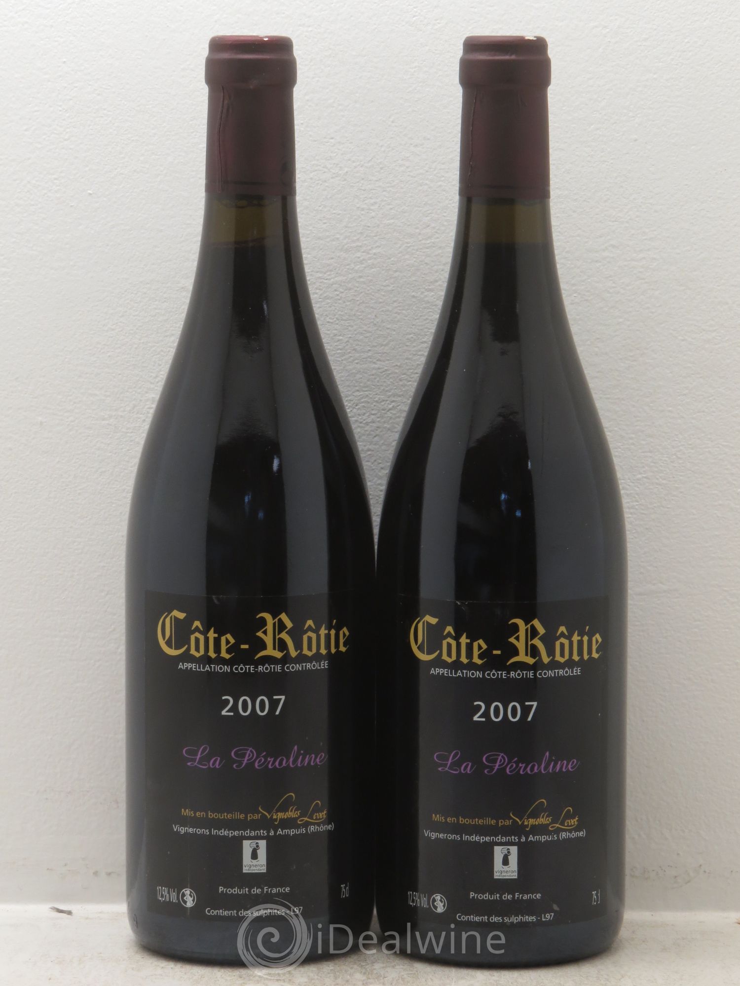 Côte-Rôtie La Péroline Vignobles Levet 2000 - Lot de 2 bouteilles - 0
