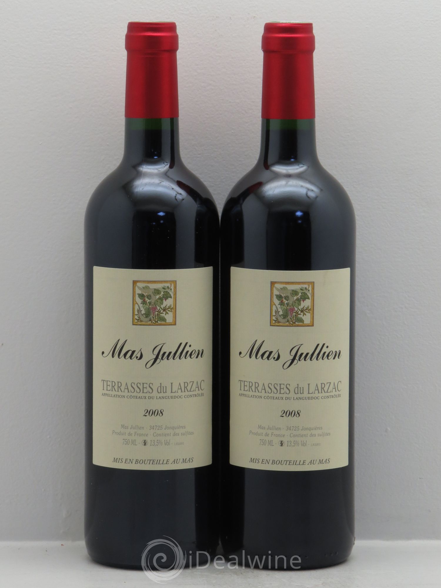 Terrasses du Larzac Mas Jullien Olivier Jullien 2008 - Lot de 2 bouteilles - 0