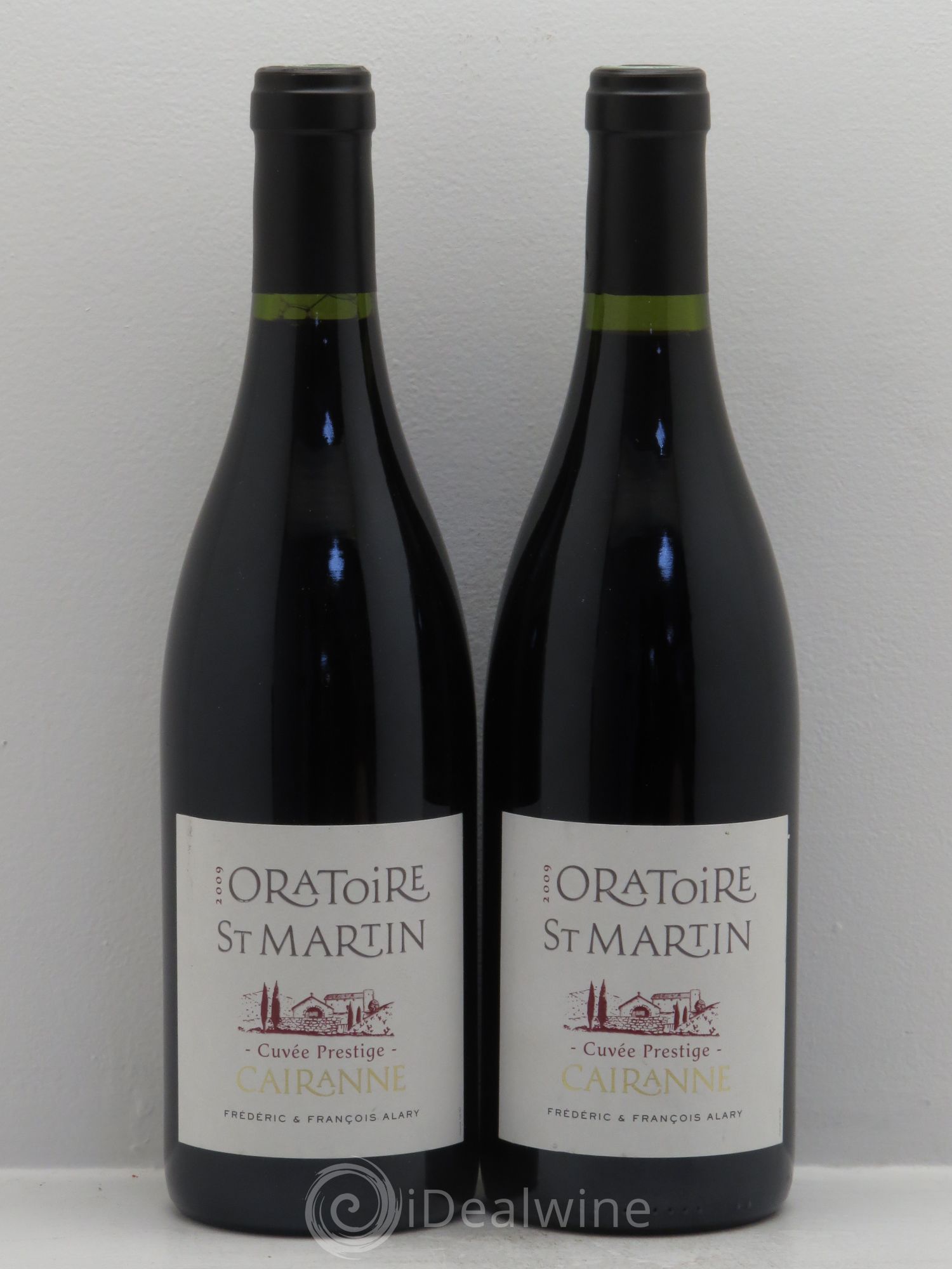 Côtes-du-Rhône-Villages Cairanne Oratoire Saint-Martin Cuvée Prestige Frédéric et François Alary 2009 - Lot de 2 bouteilles - 0