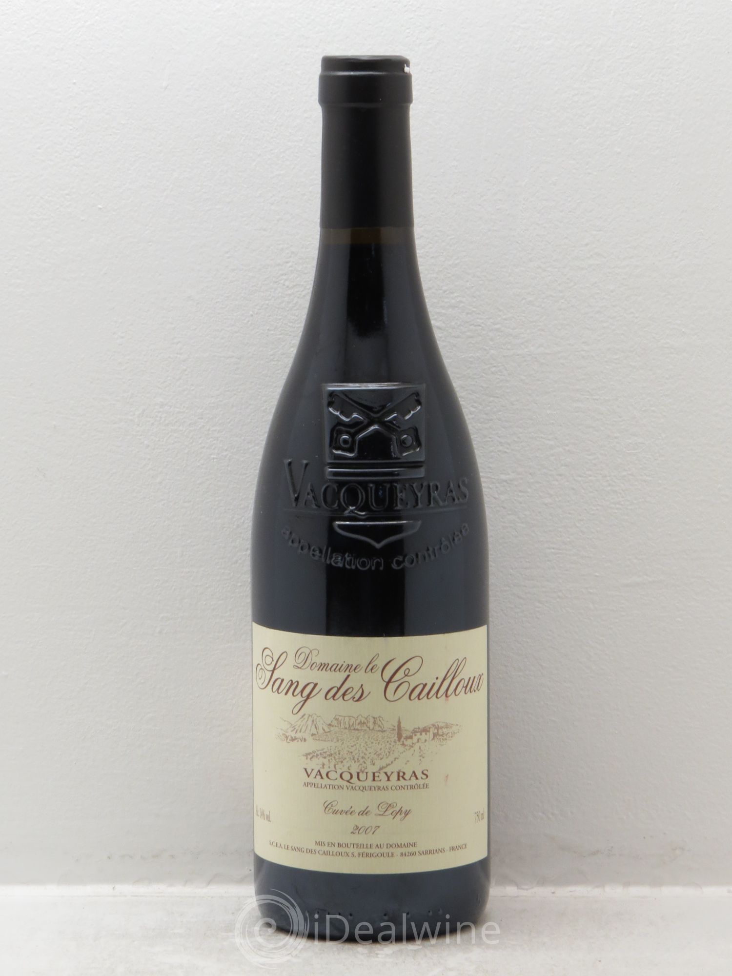 Vacqueyras Cuvée de Lopy Le Sang des Cailloux 2007 - Lot de 1 bouteille - 0