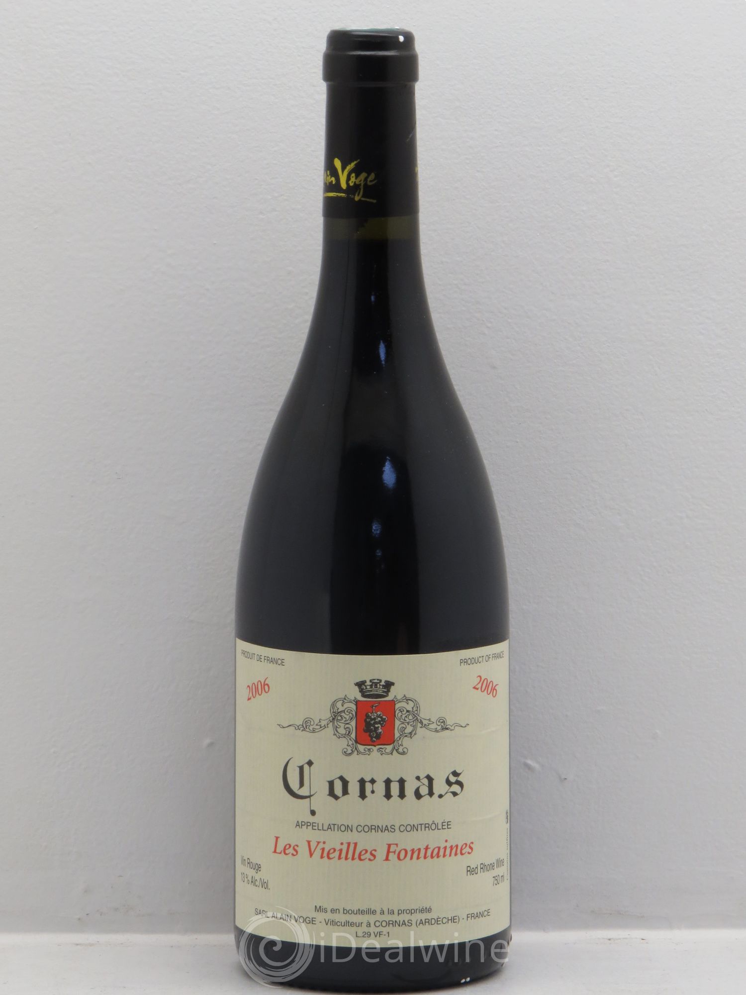Cornas Les Vieilles Fontaines Alain Voge (Domaine) 2006 - Lot de 1 bouteille - 0