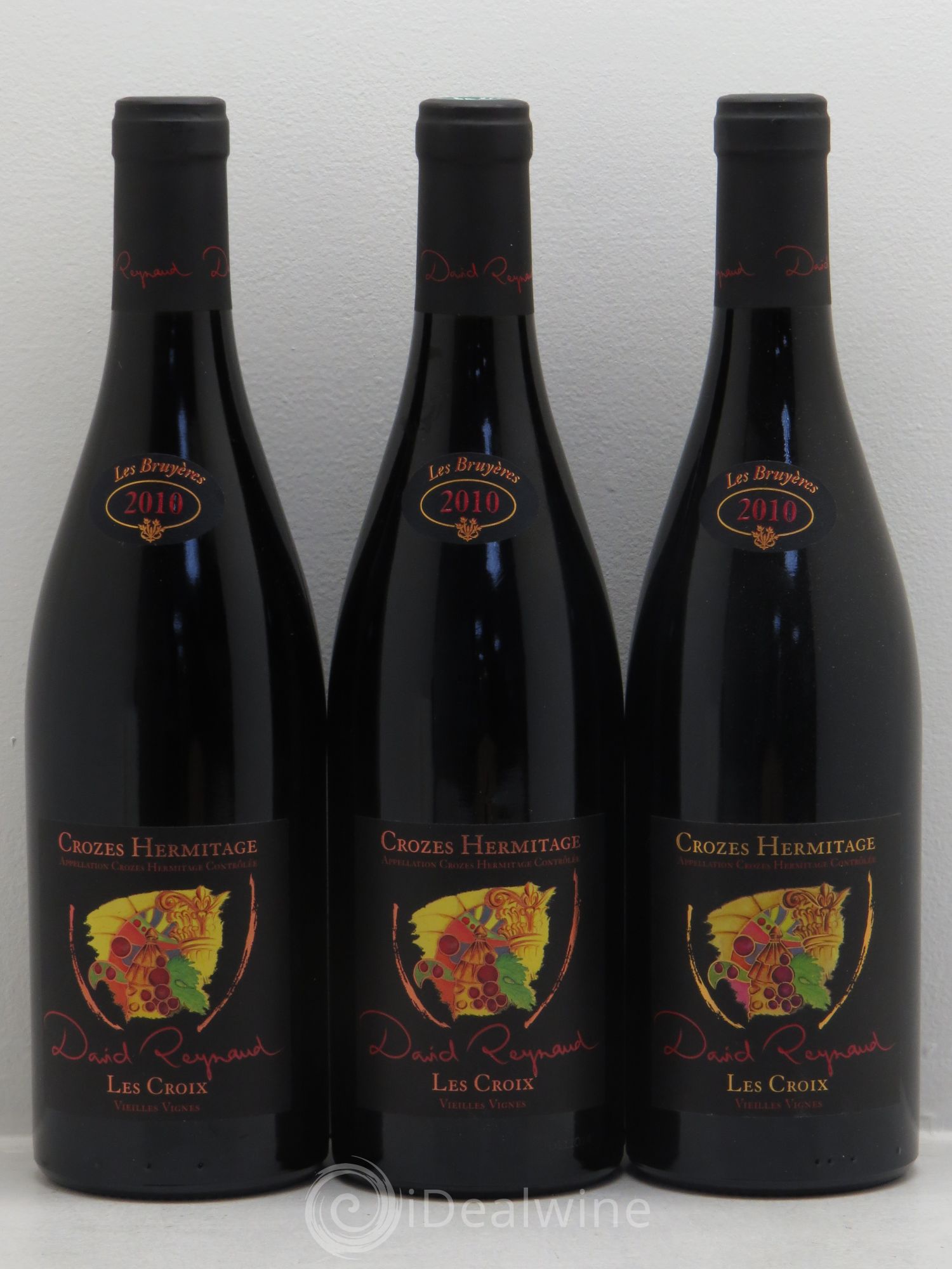 Crozes-Hermitage Les Croix Vieilles vignes David Reynaud 2010 - Lot de 3 bouteilles - 0