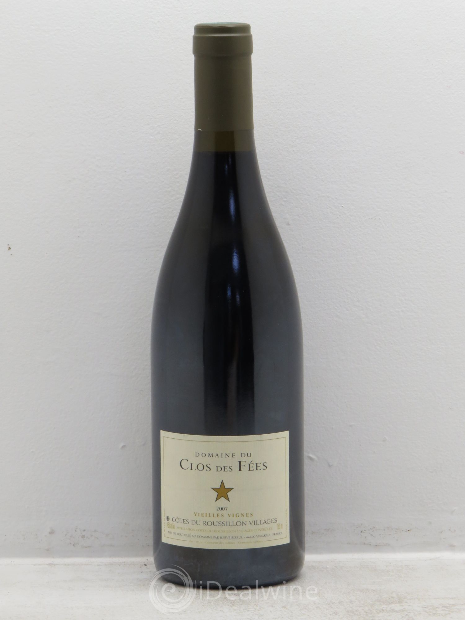 Côtes du Roussillon Villages Clos des Fées Vieilles vignes Hervé Bizeul 2007 - Lot de 1 bouteille - 0