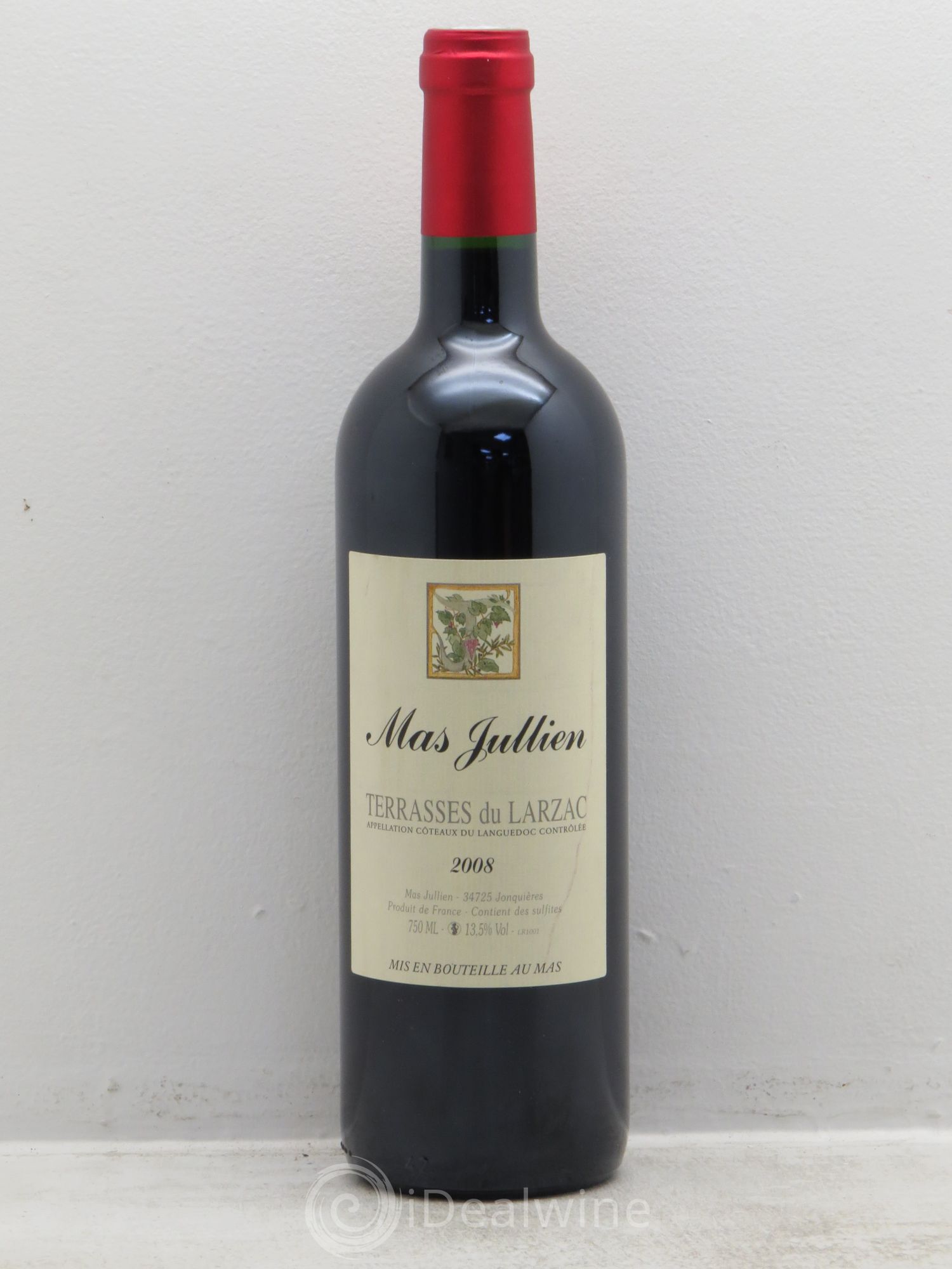 Terrasses du Larzac Mas Jullien Olivier Jullien 2008 - Lot de 1 bouteille - 0