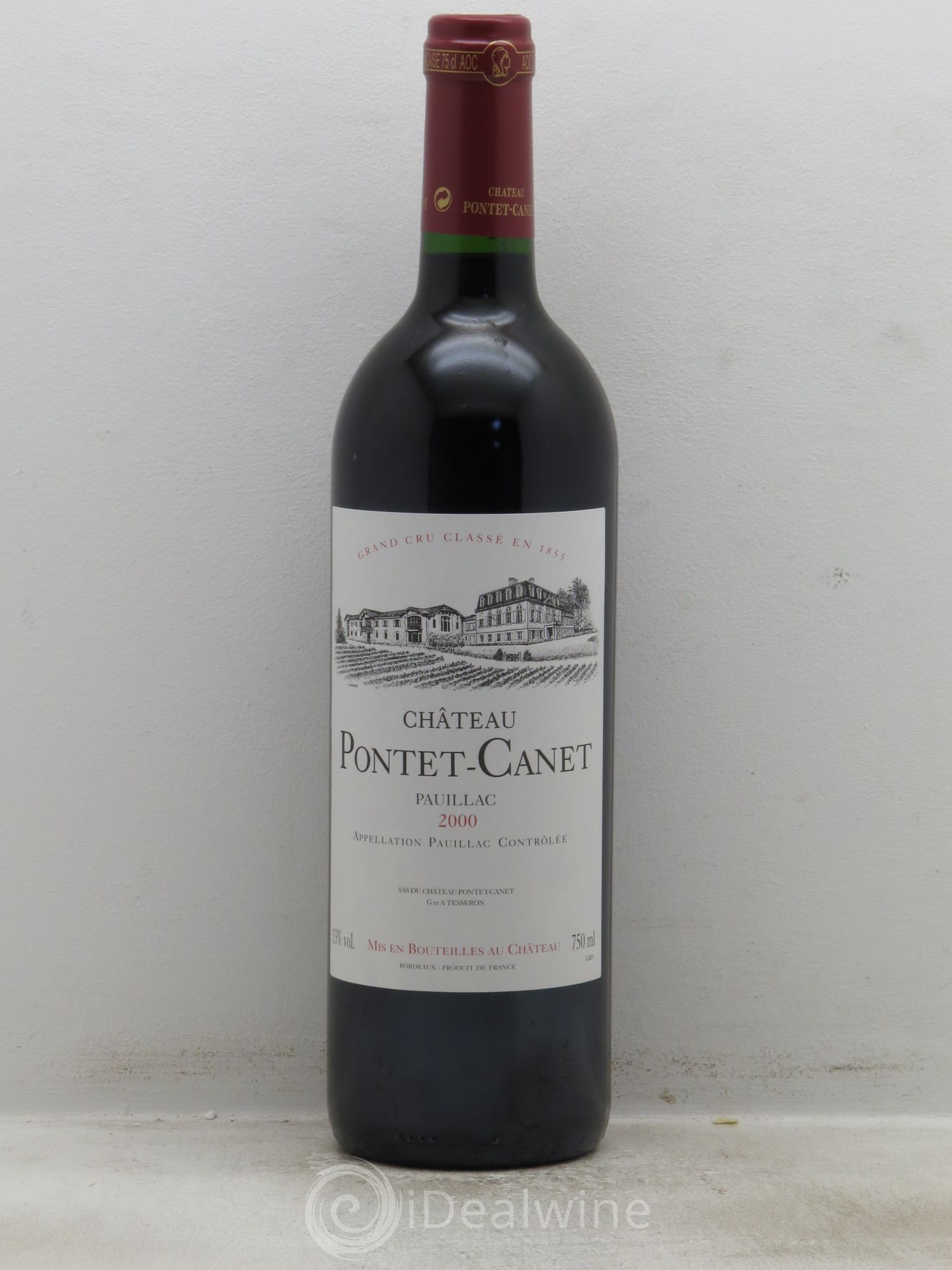 Château Pontet Canet 5ème Grand Cru Classé 2000 - Lot de 12 bouteilles - 0