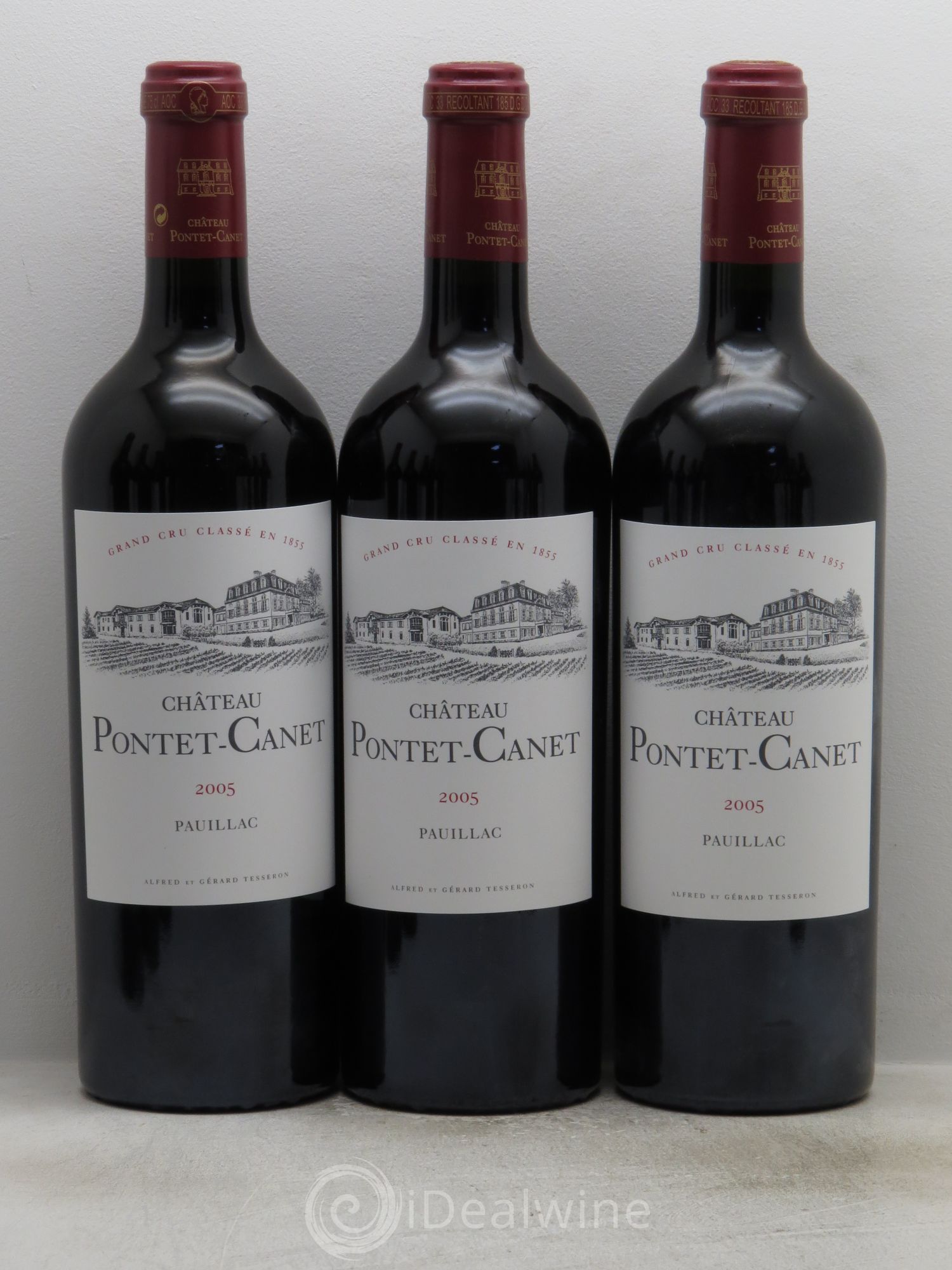 Château Pontet Canet 5ème Grand Cru Classé 2005 - Lot de 12 bouteilles - 1