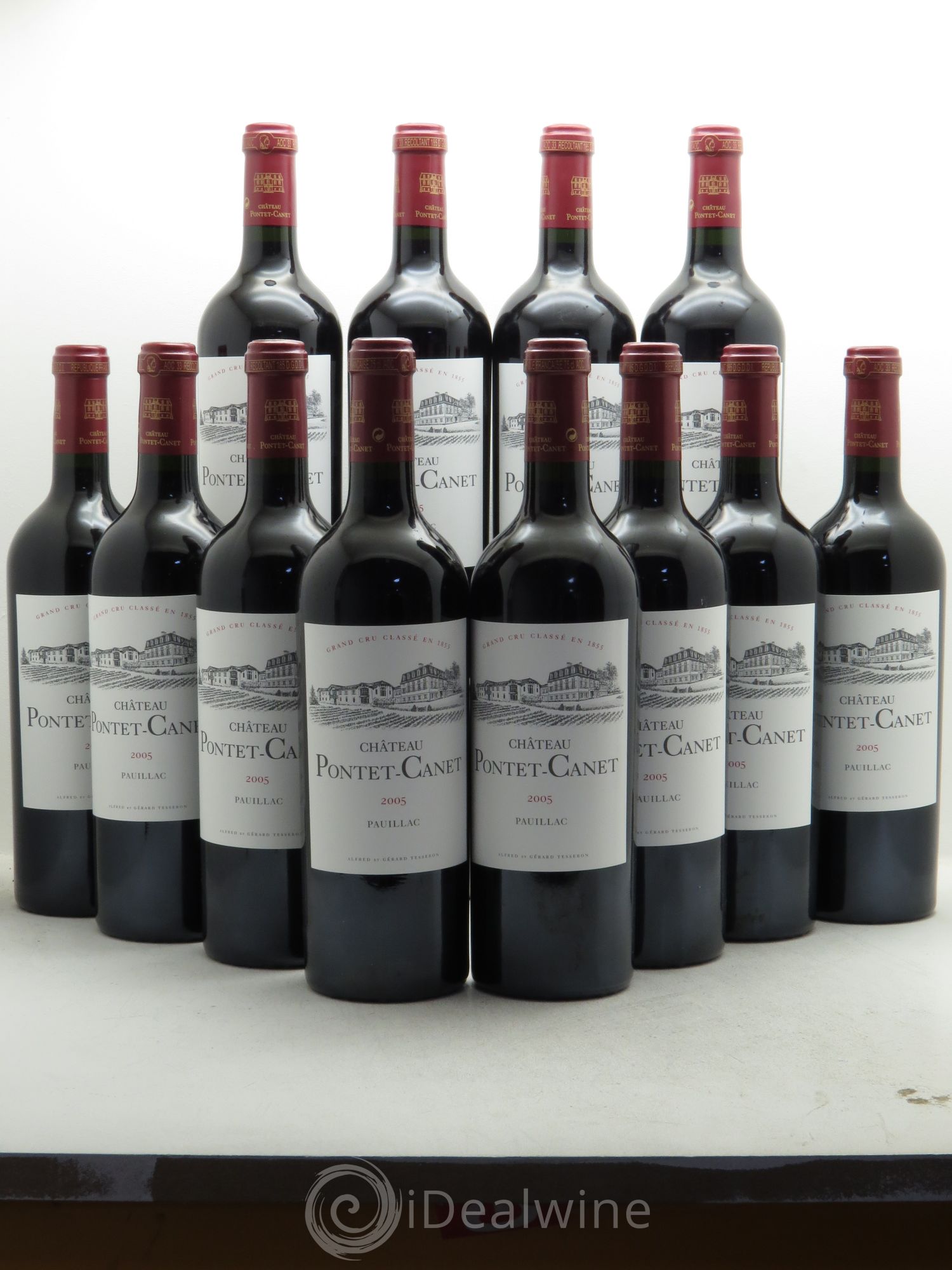 Château Pontet Canet 5ème Grand Cru Classé 2005 - Lot de 12 bouteilles - 0